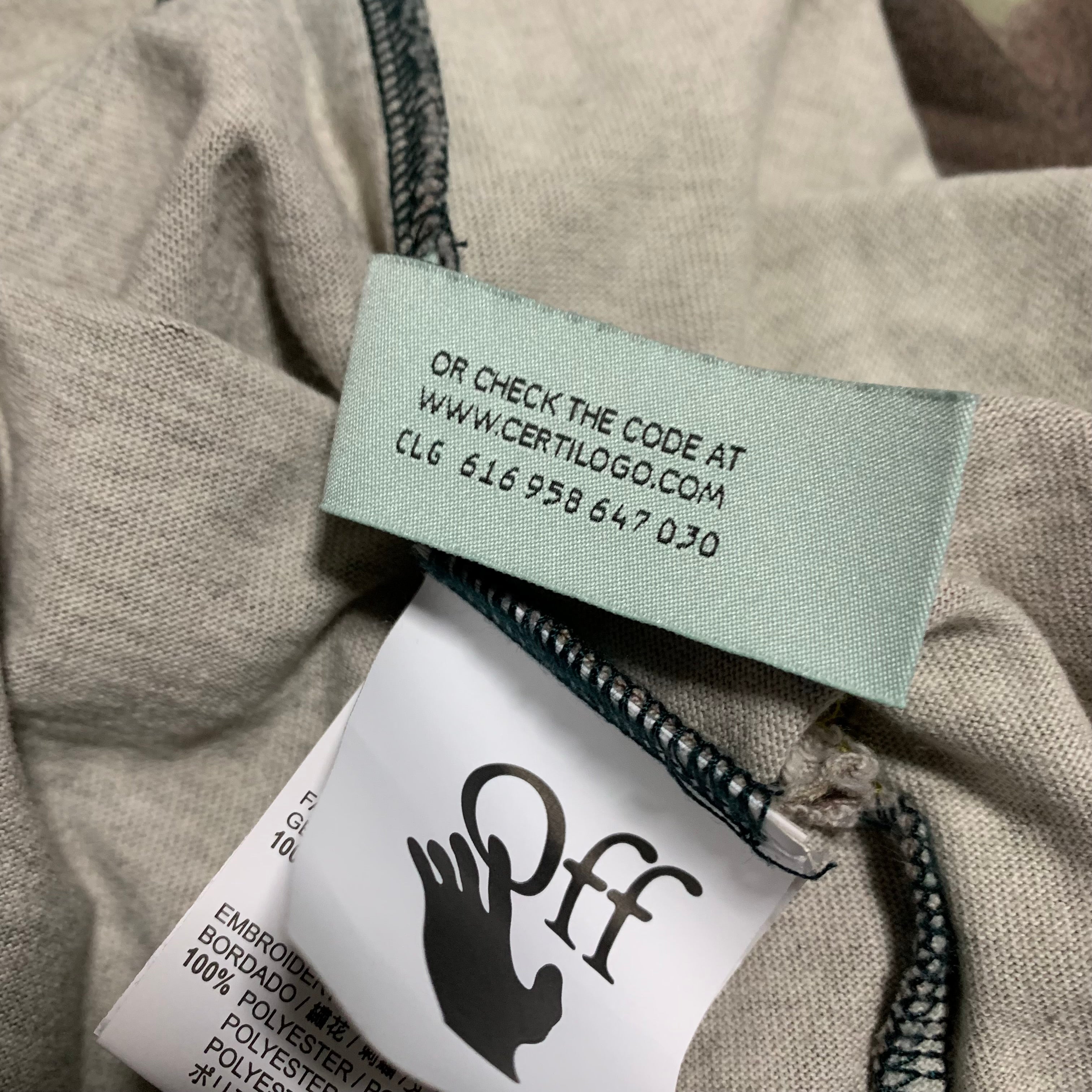 Off White XS Arrows Camouflage Tee Virgil Abloh