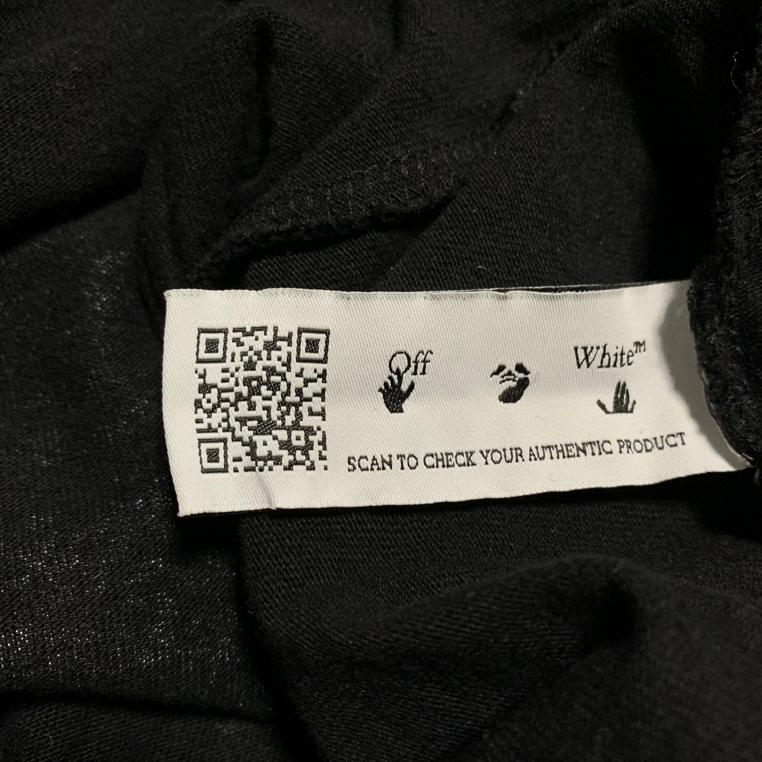 Off White Small Caravaggio Arrows Black Tee Virgil Abloh Sprayed Graffiti