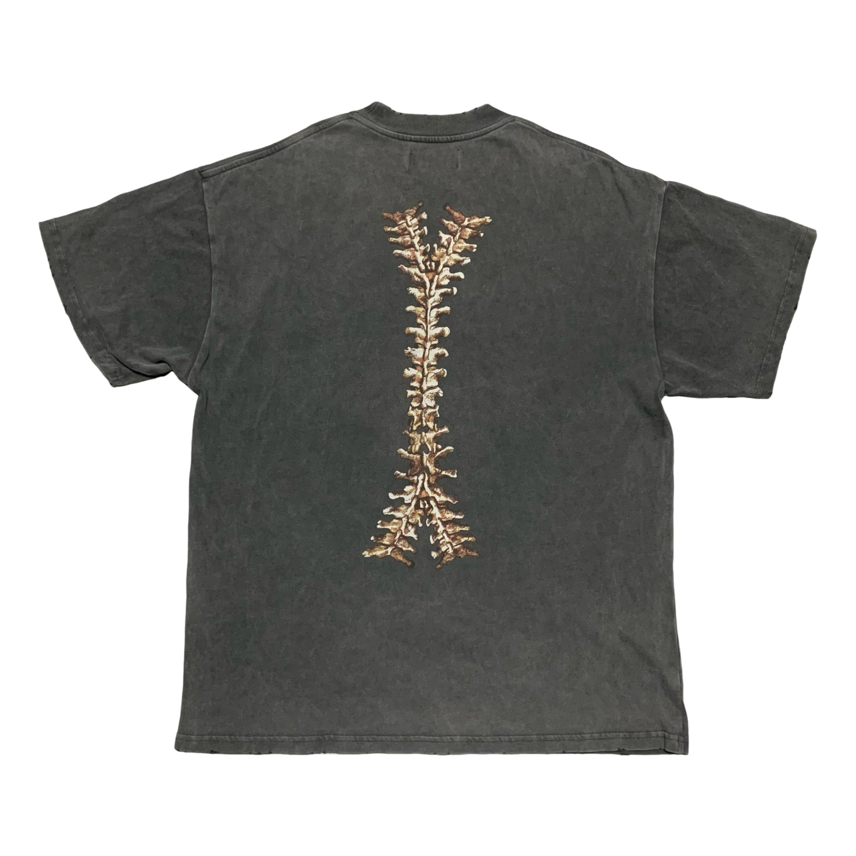 Represent Small Bones Vintage Grey Tee Skeleton