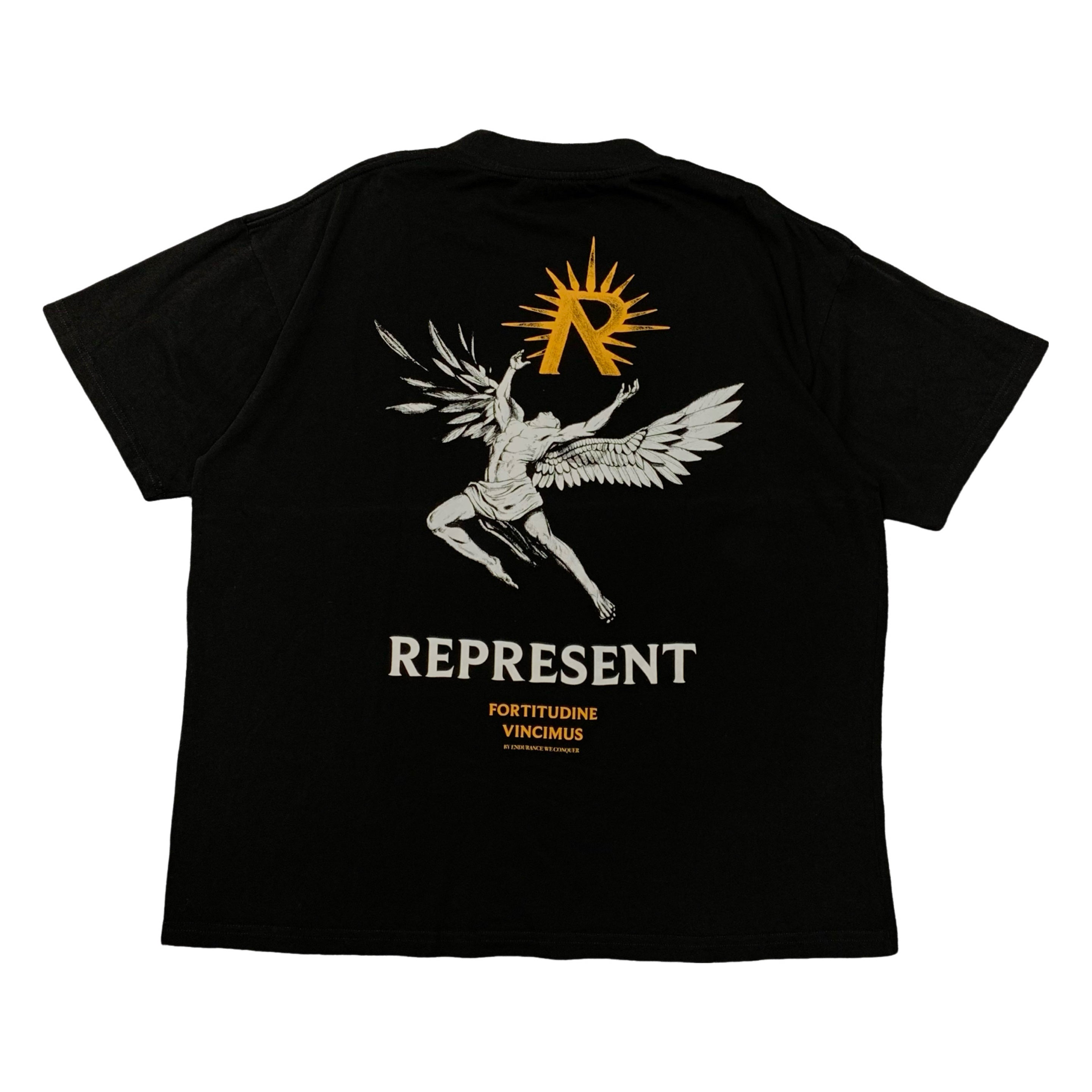 Represent Large Tee Icarus Jet Black T-Shirt