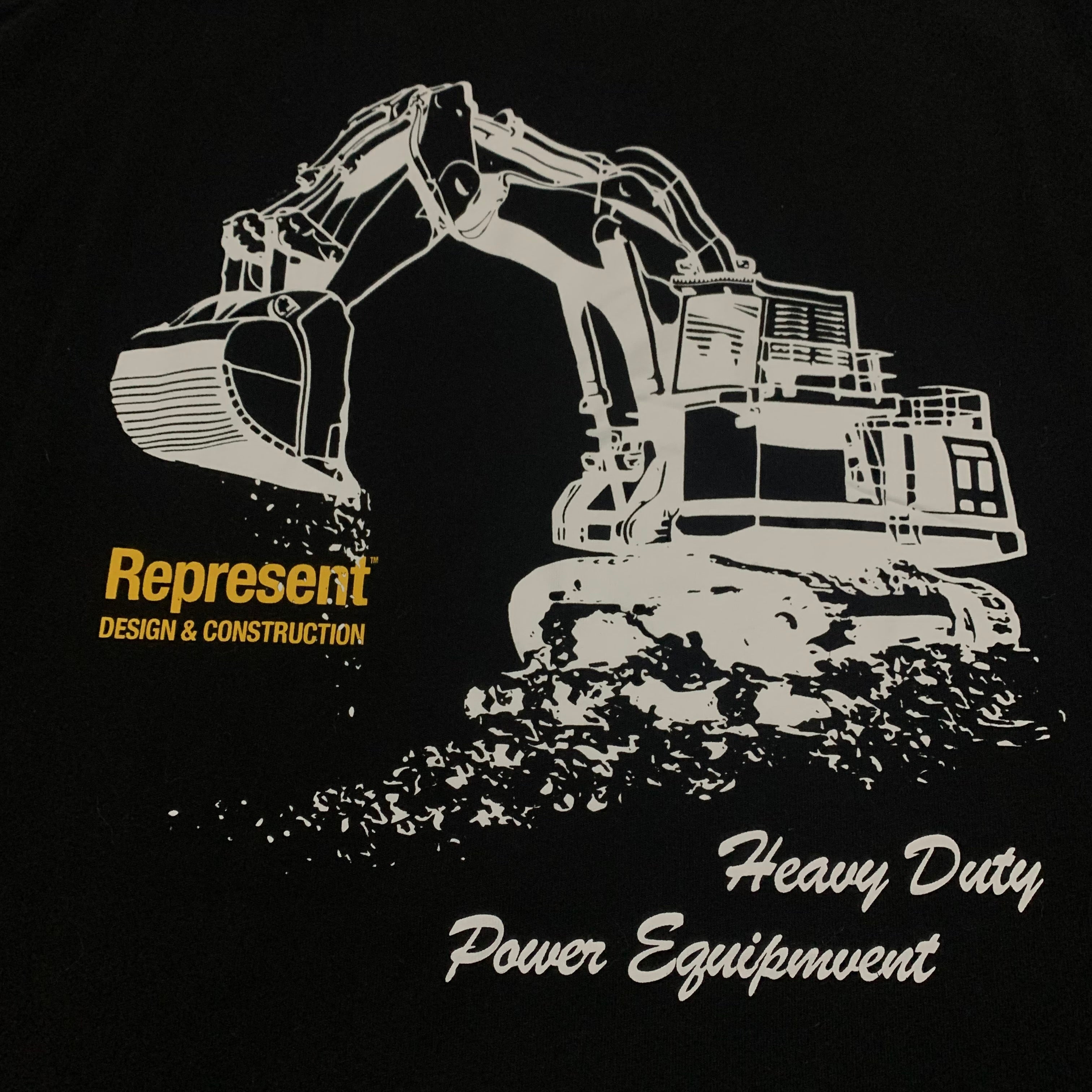 Represent XL Design & Construction Jet Black Tee