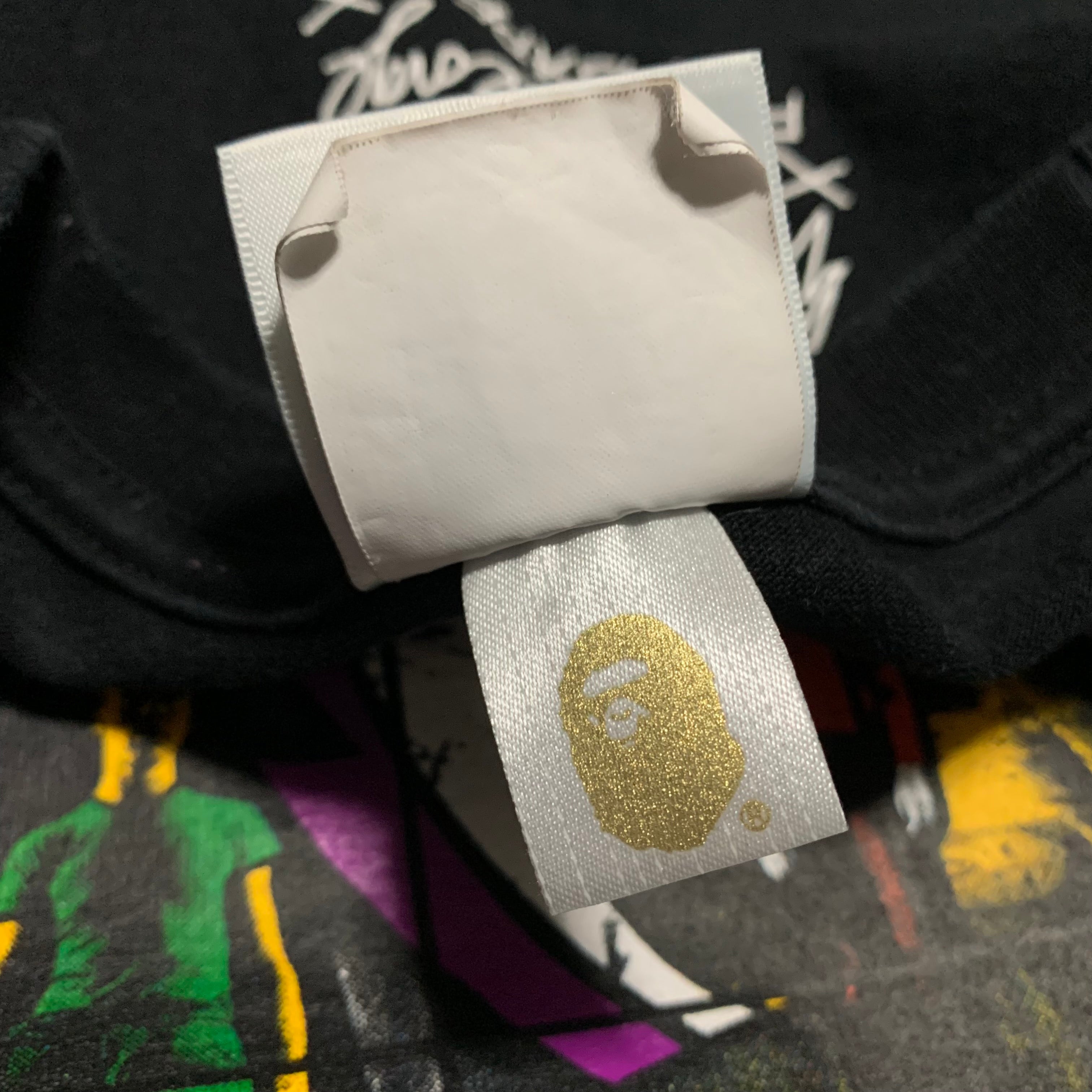 Bape Medium George & Gilbert Up God Black Long Sleeve Tee A Bathing Ape 2021