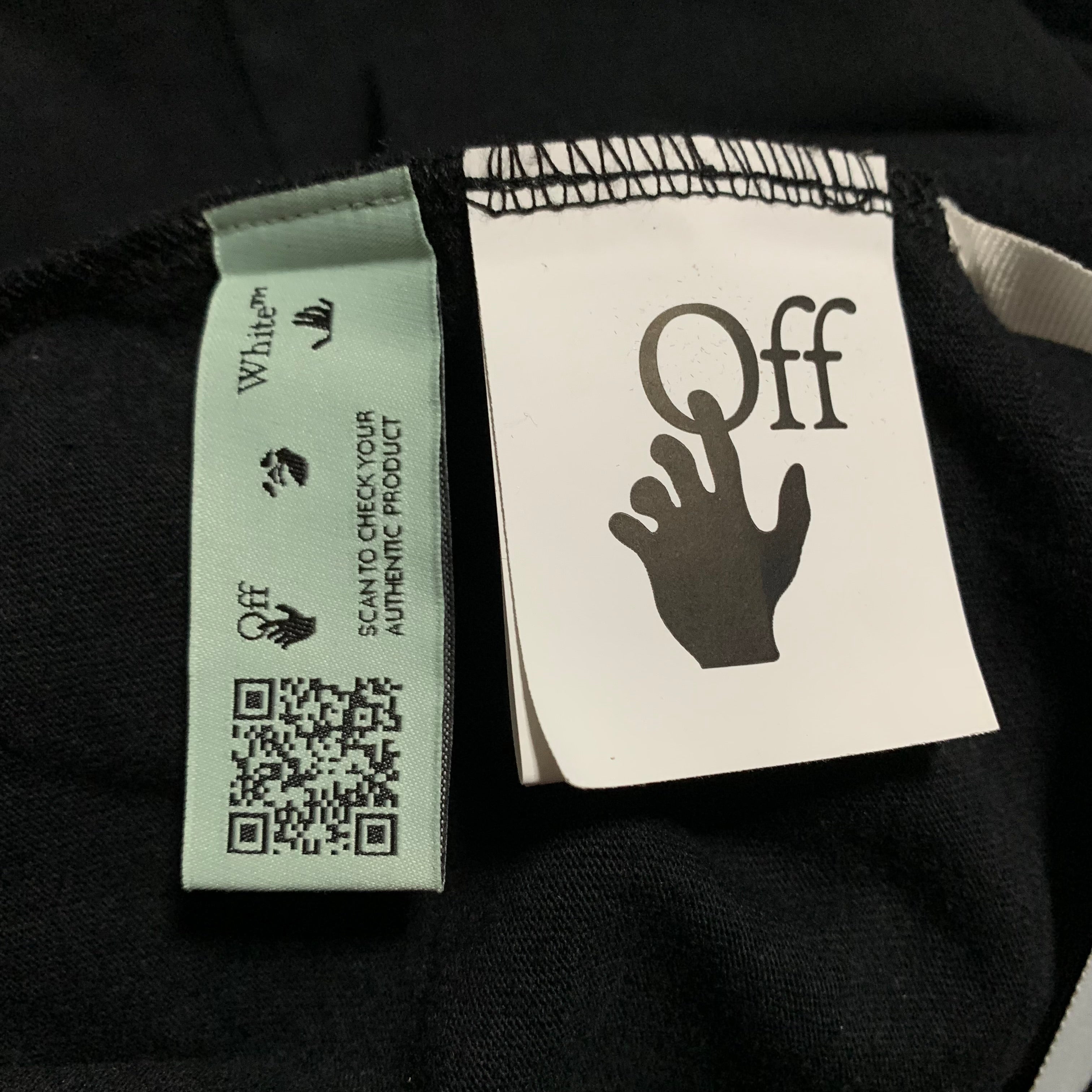 Off White Medium Worker Arrows Black Tee Virgil Abloh