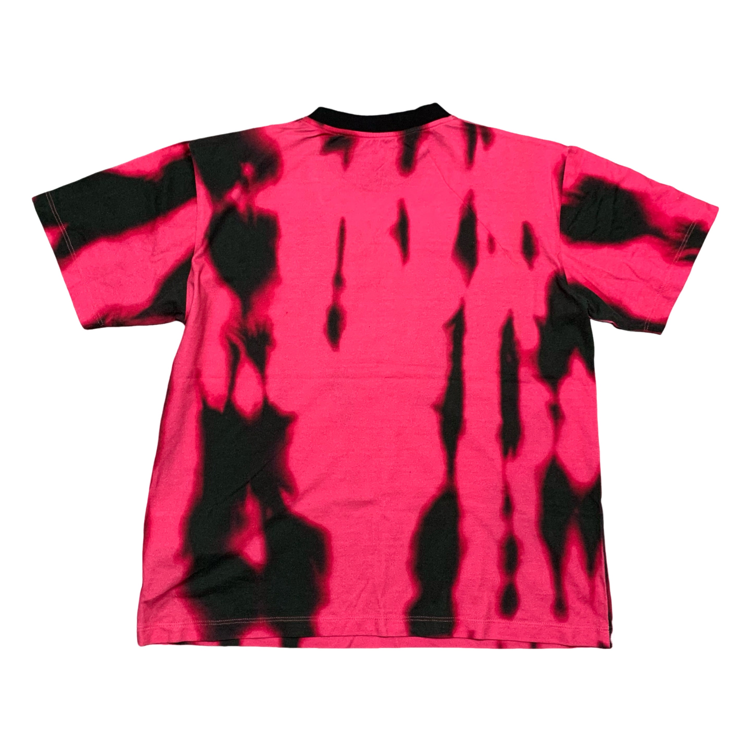 Off White XS Pink Tie Dye Black Tee Virgil Abloh