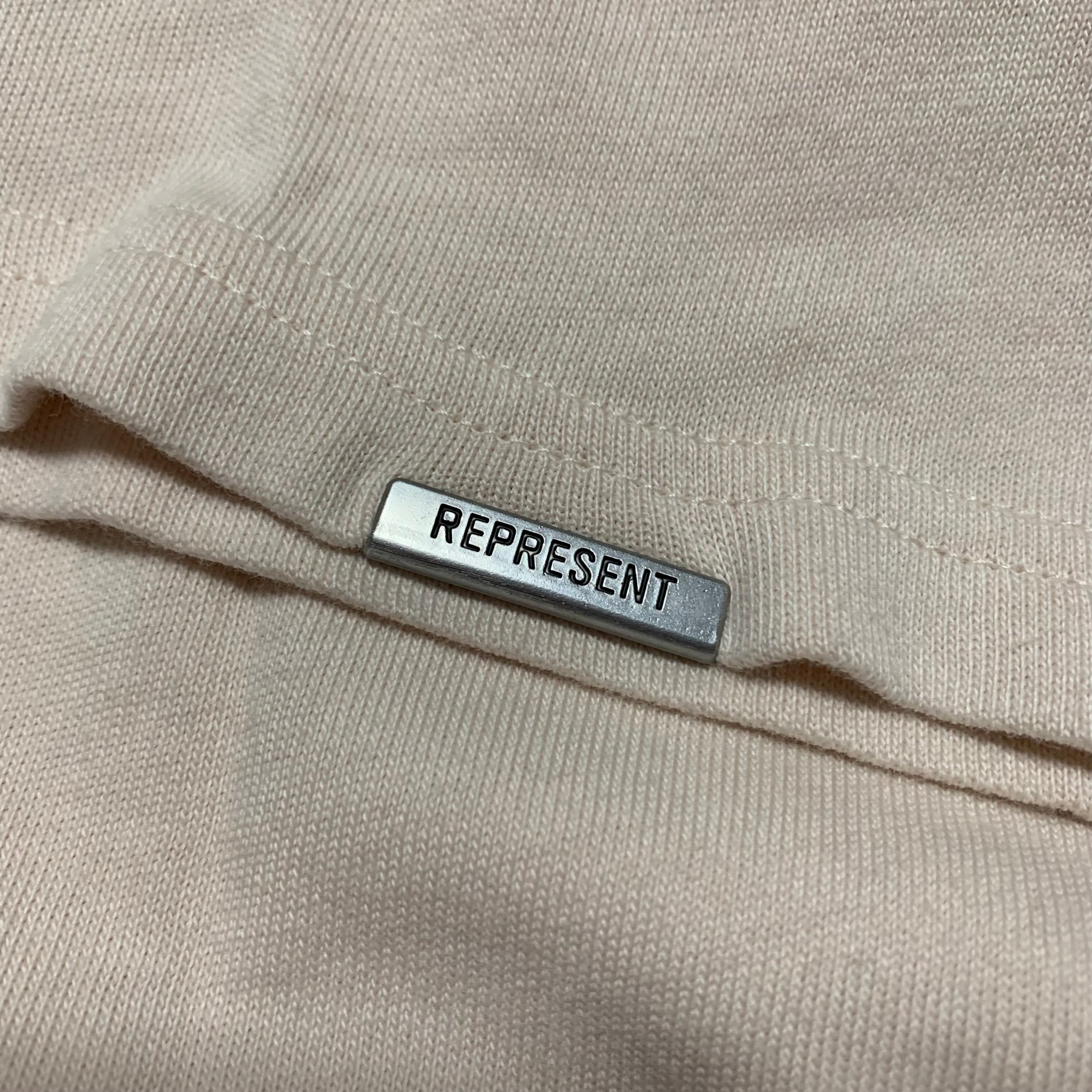 Represent Large Icarus Pink Pearl White Tee Coggles Limited Edition