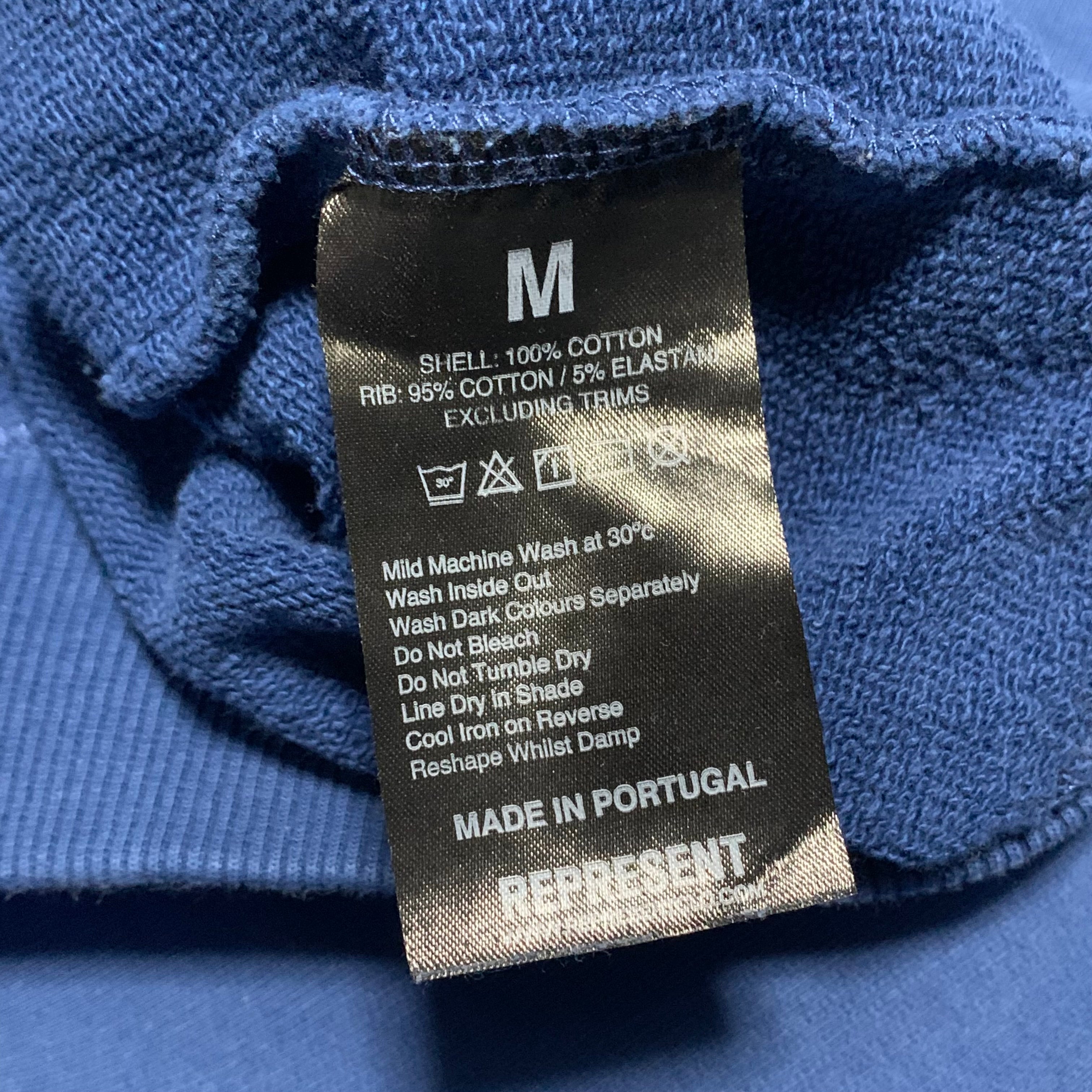 Represent Medium Blanks Blue Sweater Sweatshirt Crewneck