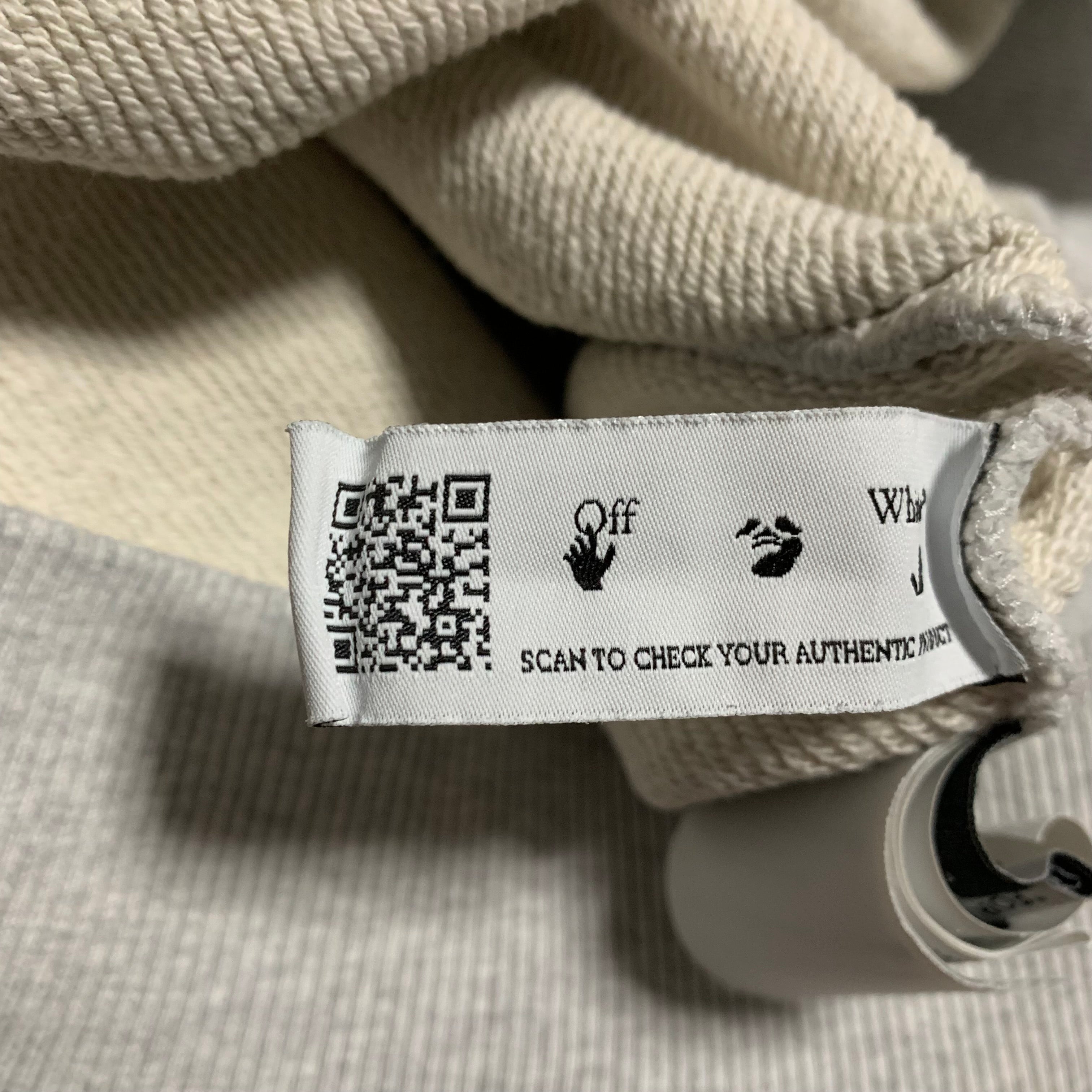 Off White Medium Wizard Cartoon Graffiti Grey Sweatshirt Crewneck Virgil Abloh