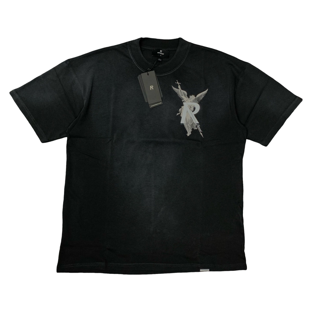 Represent Small Tee Archangel Stained Black T-Shirt