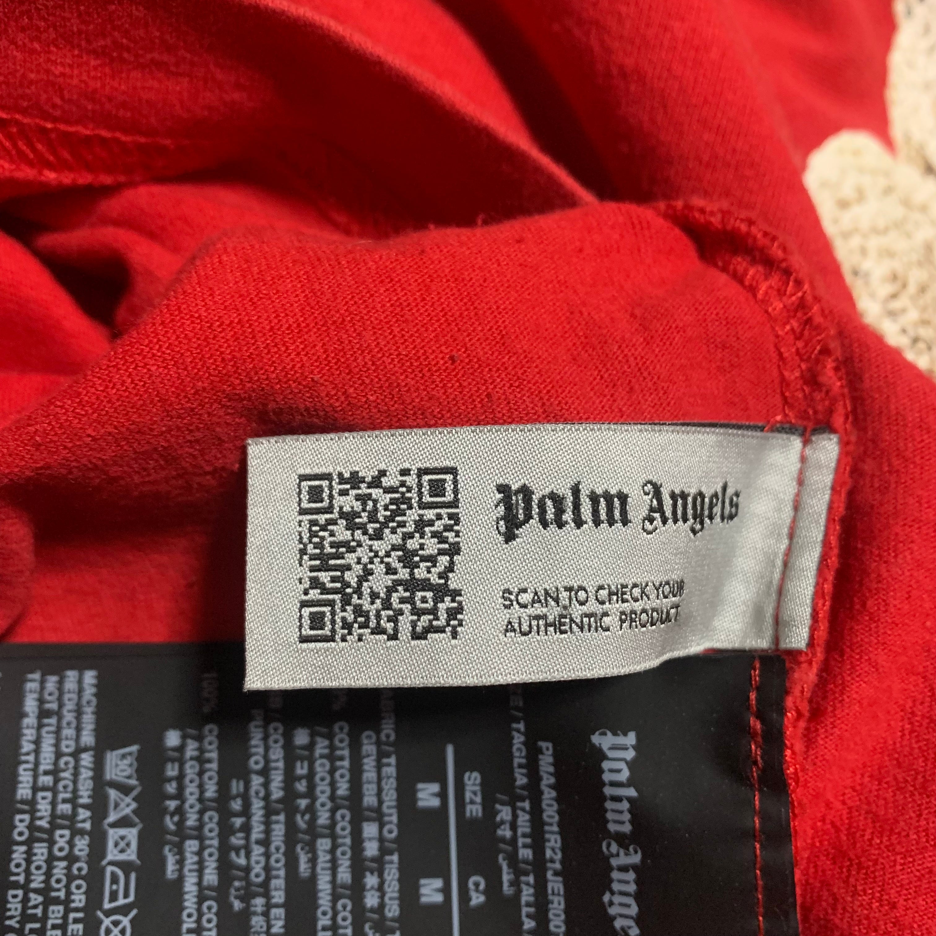 Palm Angels Medium Kill The Bear Red Tee