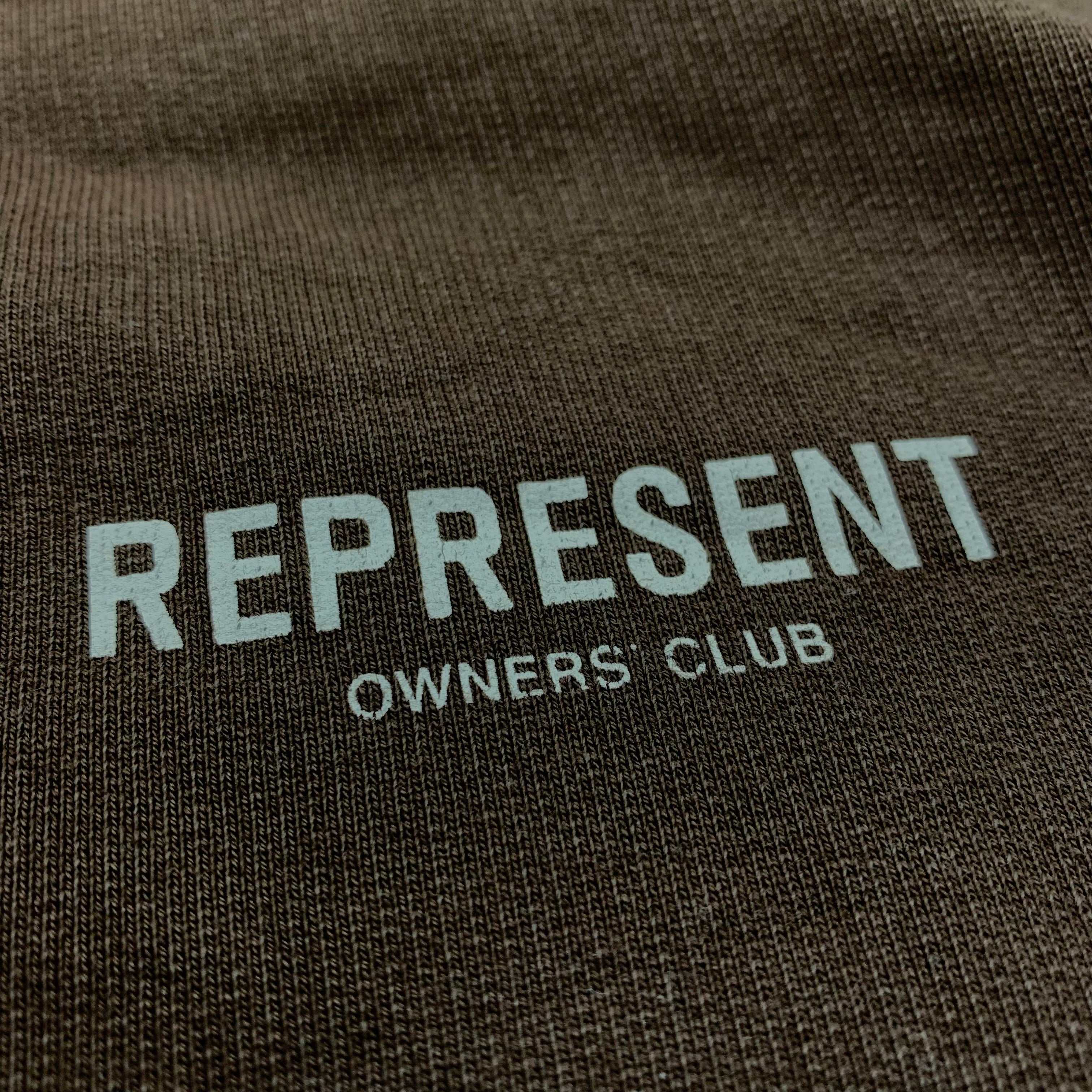 Represent Small Owners Club Brown Sweater Sweatshirt Crewneck