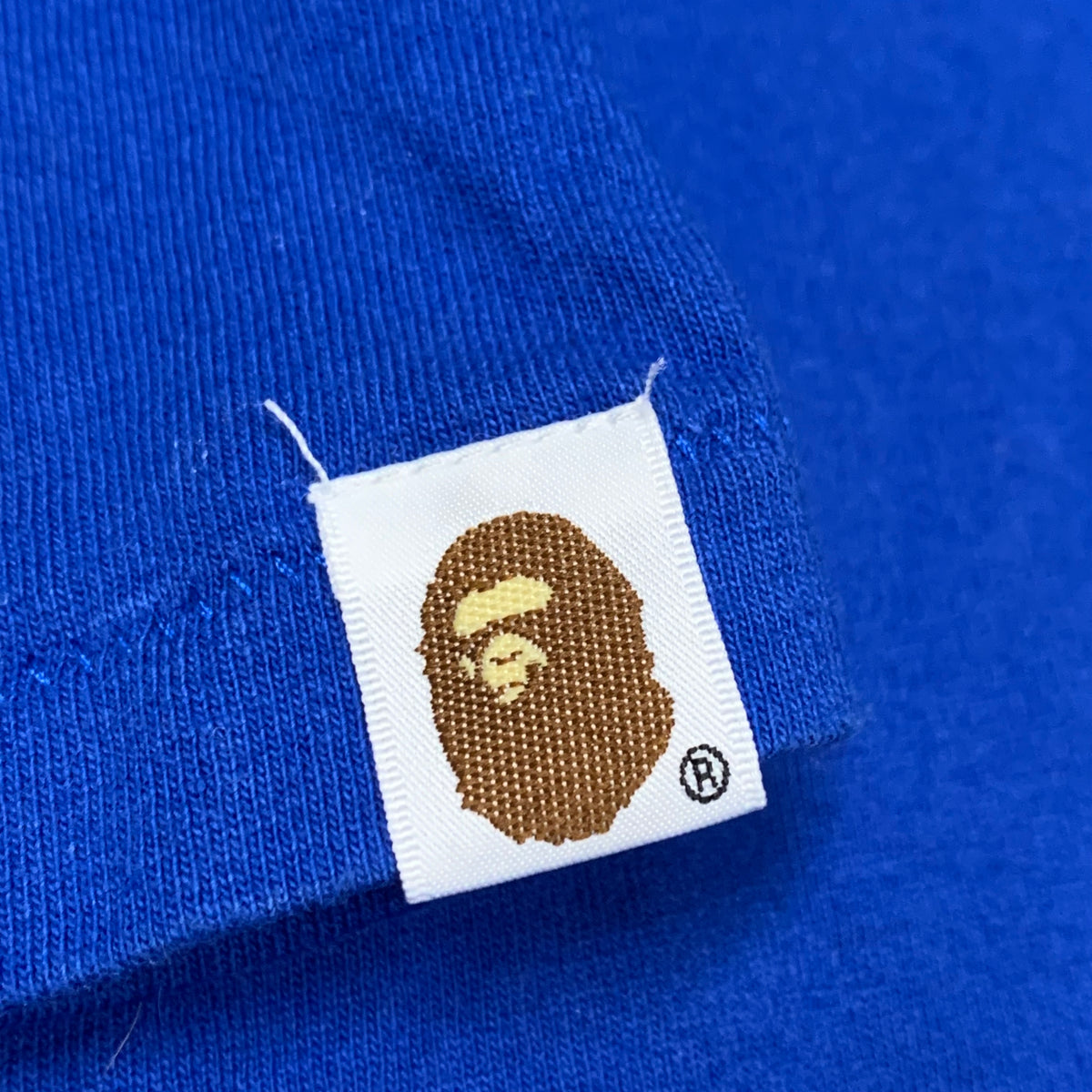 Bape XL Tee College Baby Milo Blue T-Shirt A Bathing Ape