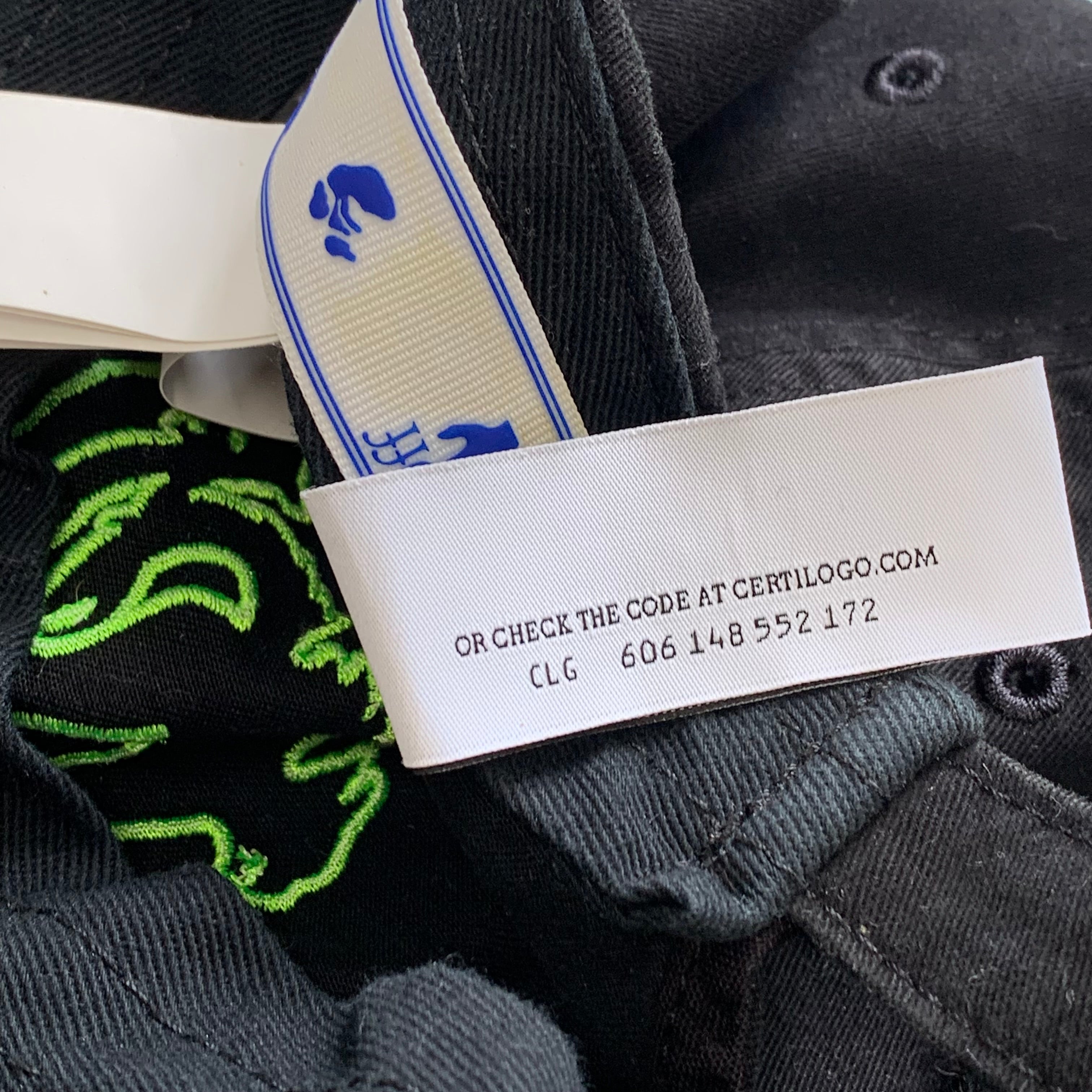 Off White Cap Mad Cat Black Cap Hat Virgil Abloh