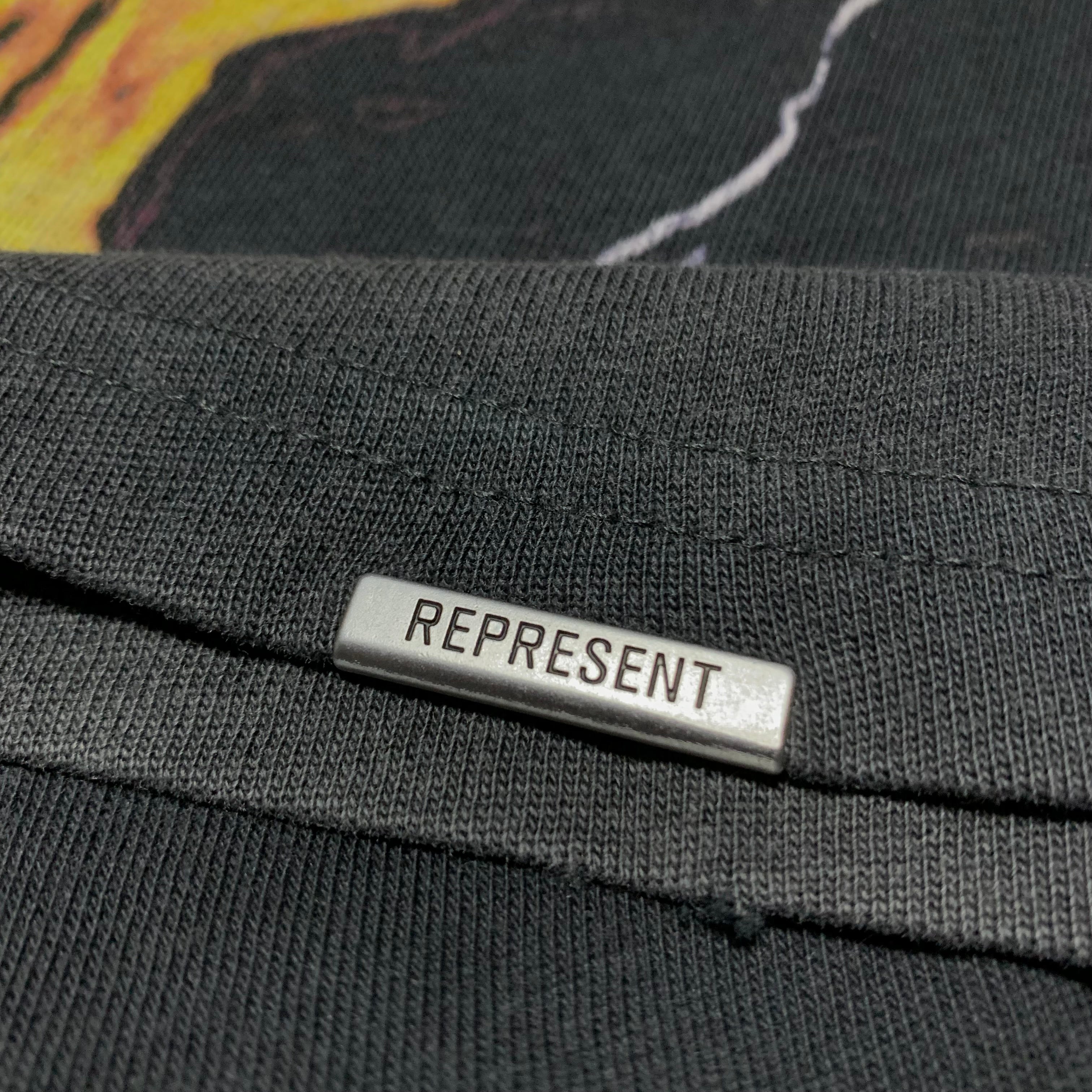 Represent Medium Spirit Reaper Vintage Black Tee