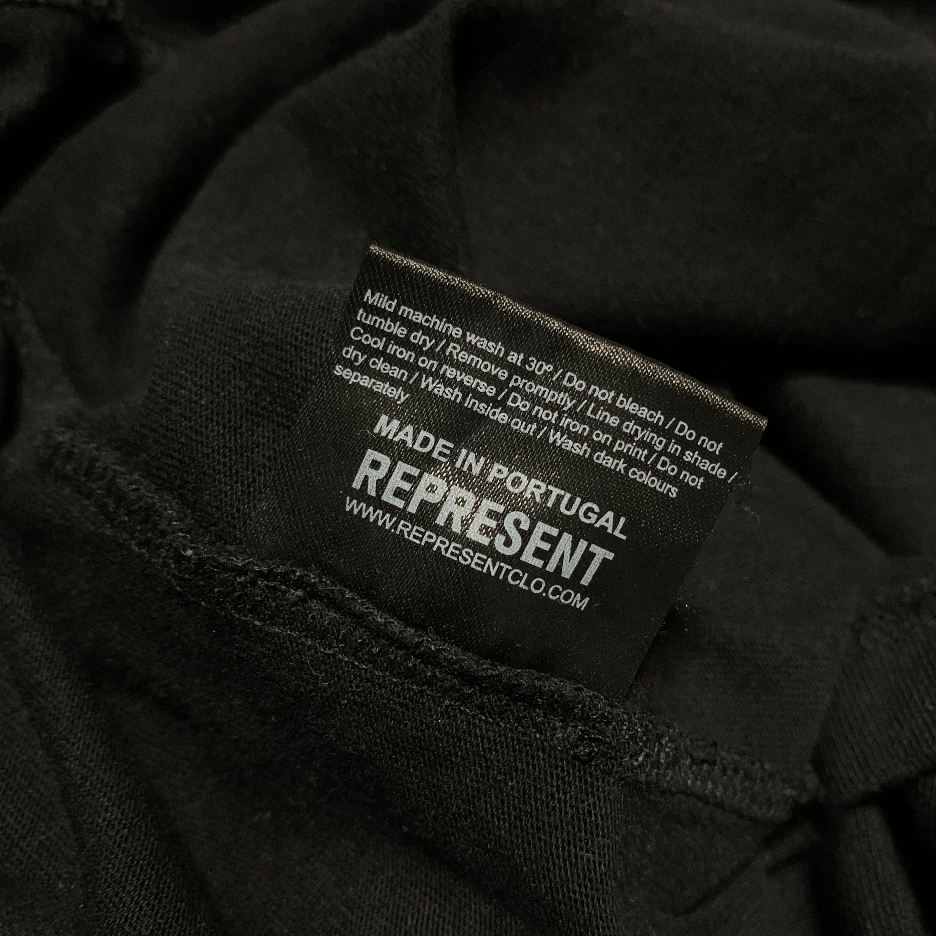 Represent XL Owners Club Jet Black Tee Blue Graphic