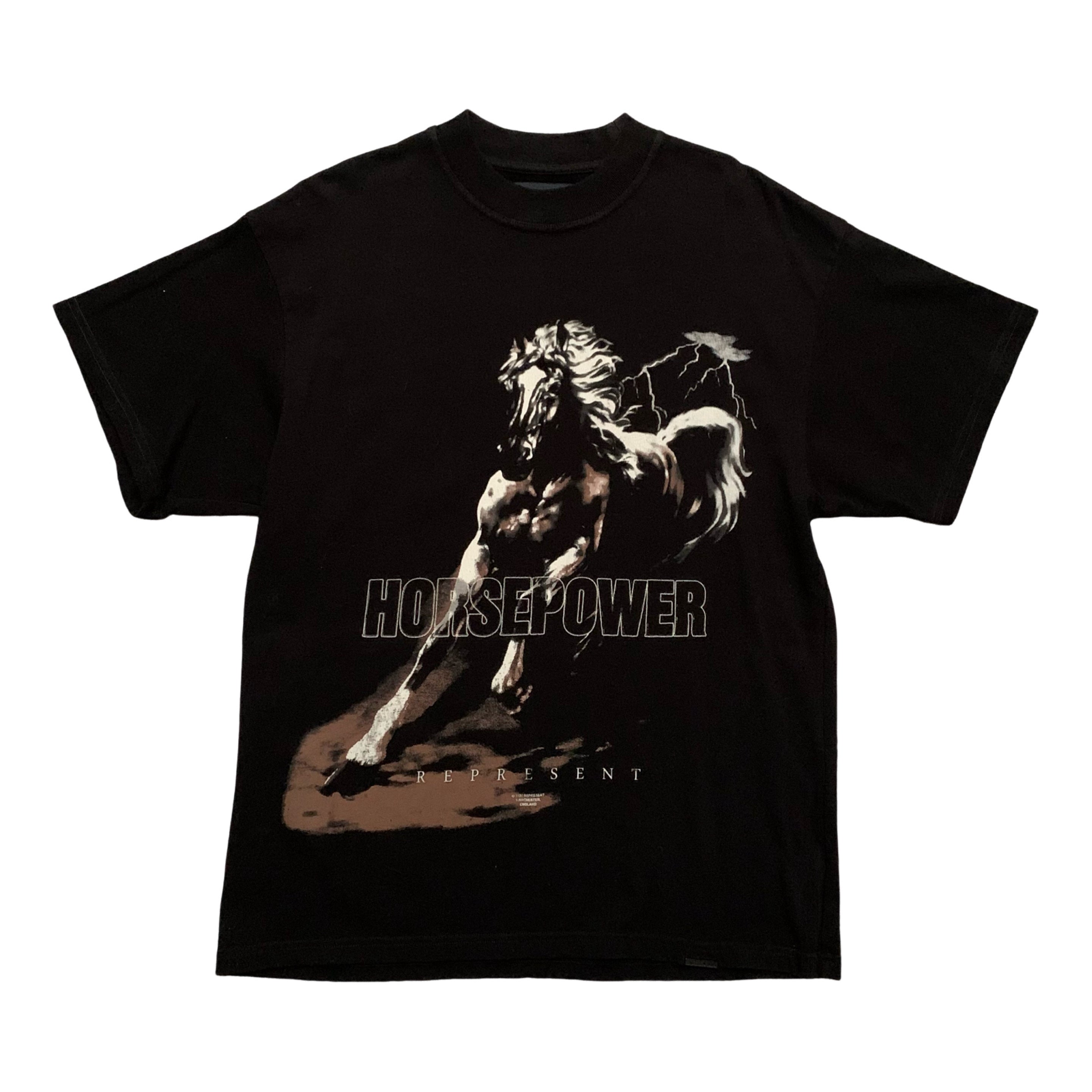 Represent Small HorsePower Jet Black Tee