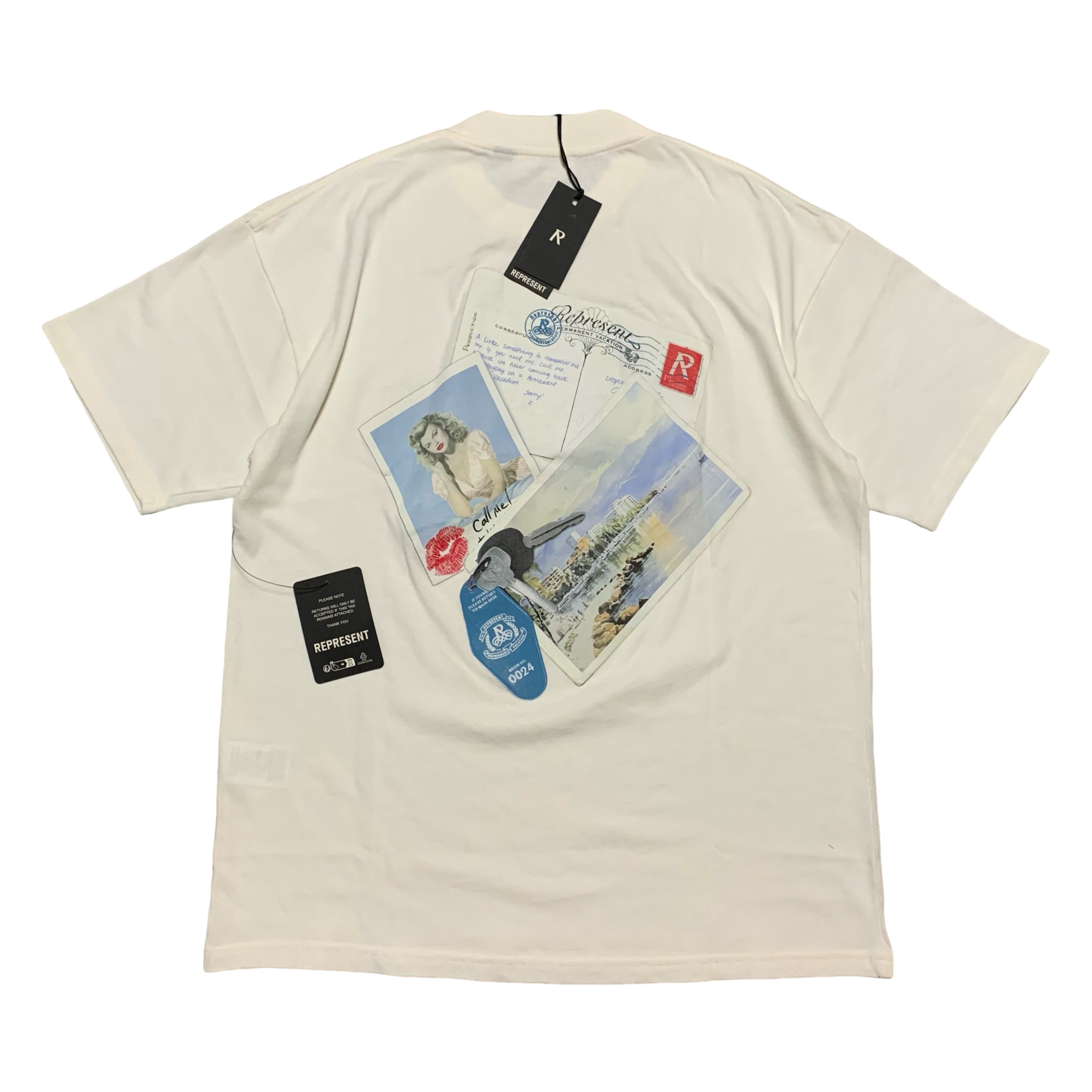 Represent Small Girls Of Summer Flat White Tee