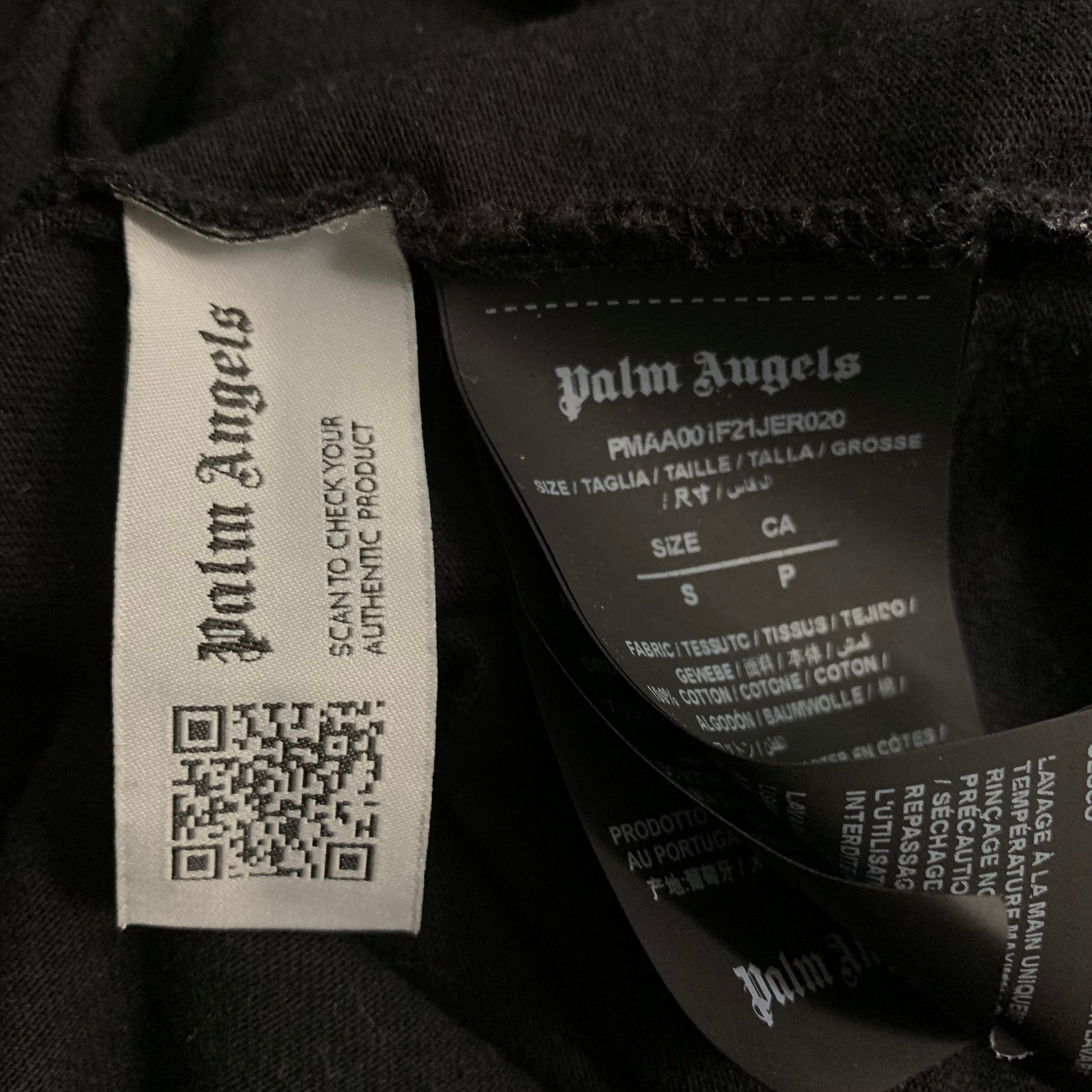 Palm Angels Small Tee Mountain Graphic Black T-Shirt