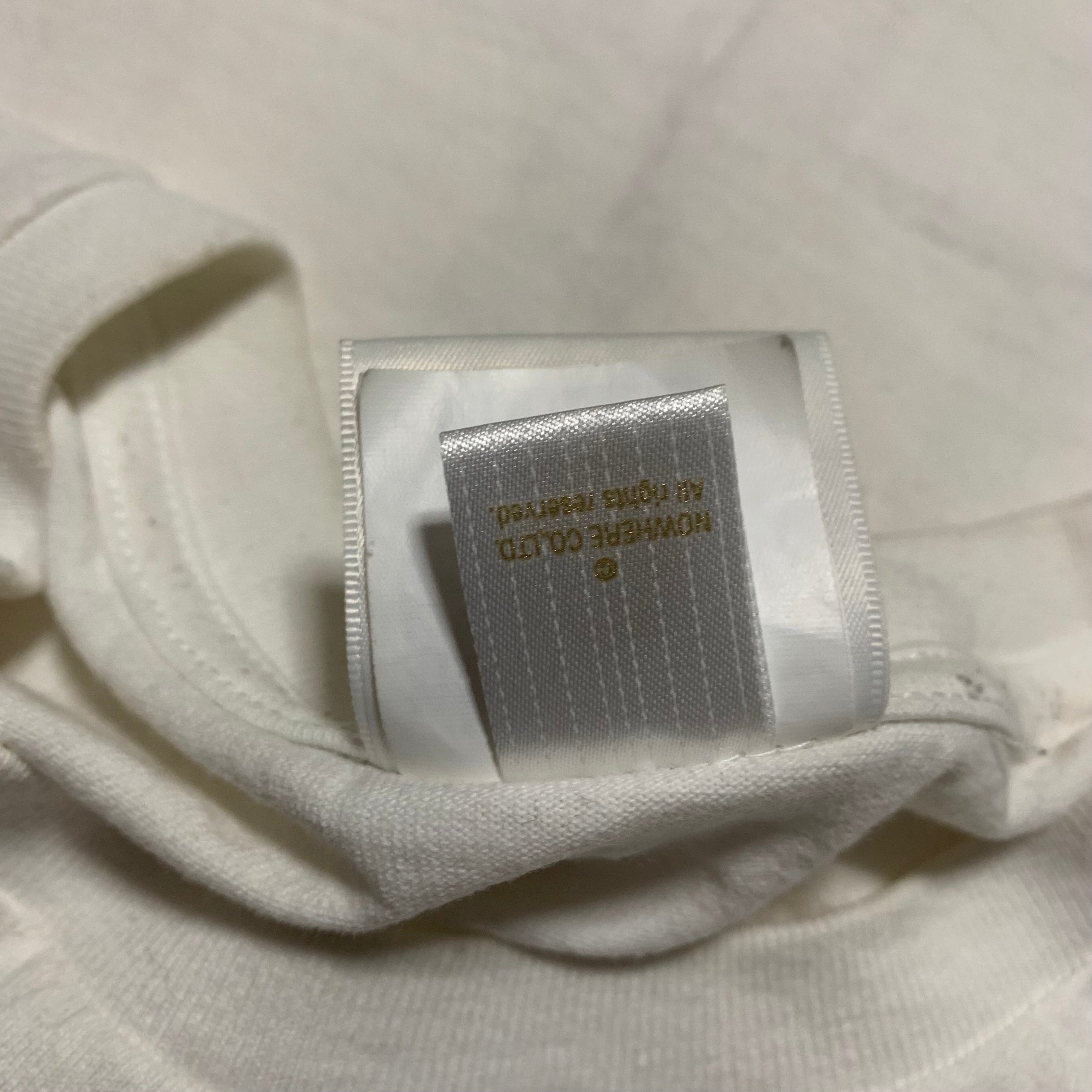 Bape Large Panda Shark Zip White Tee A Bathing Ape
