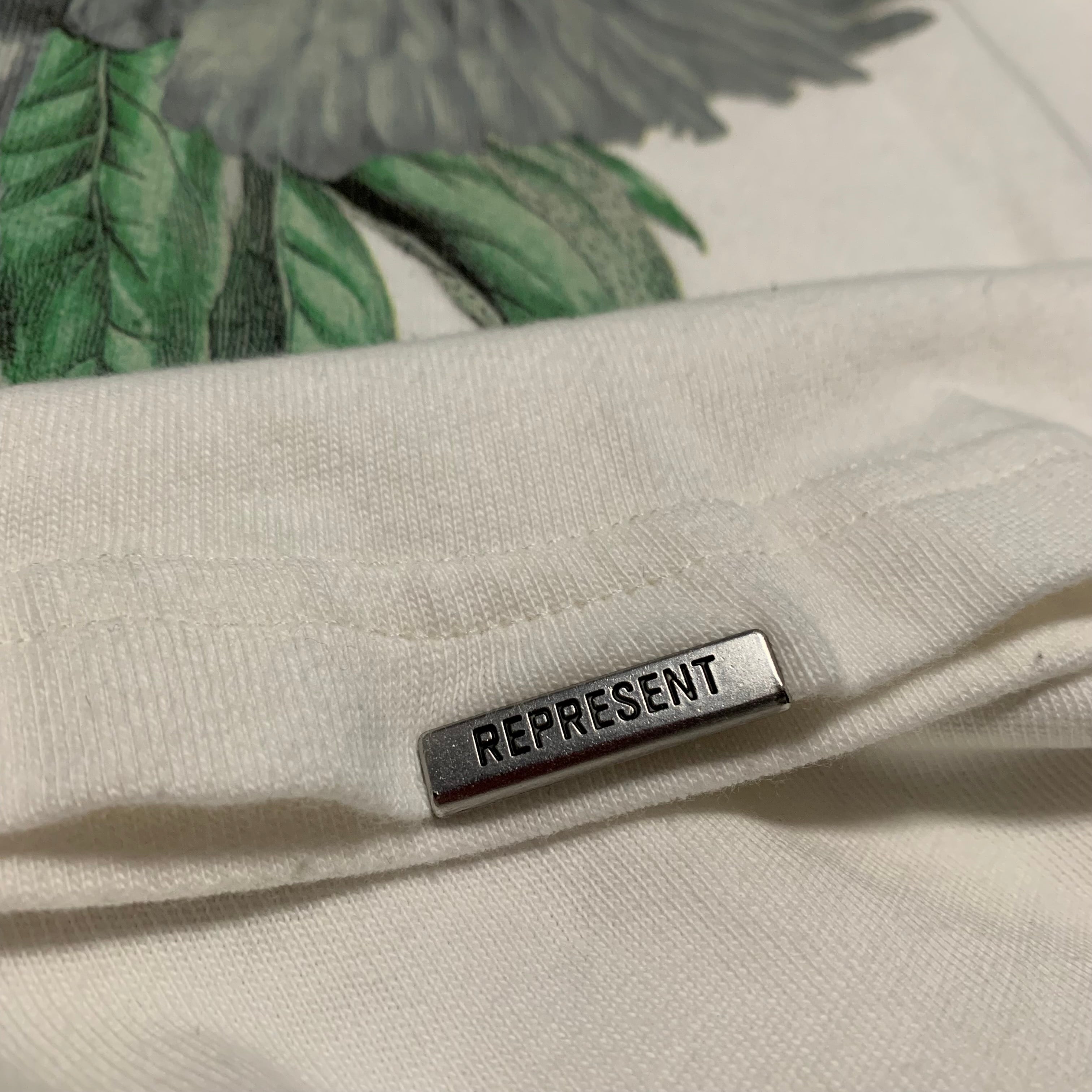 Represent Medium Double Distilled Flat White Tee