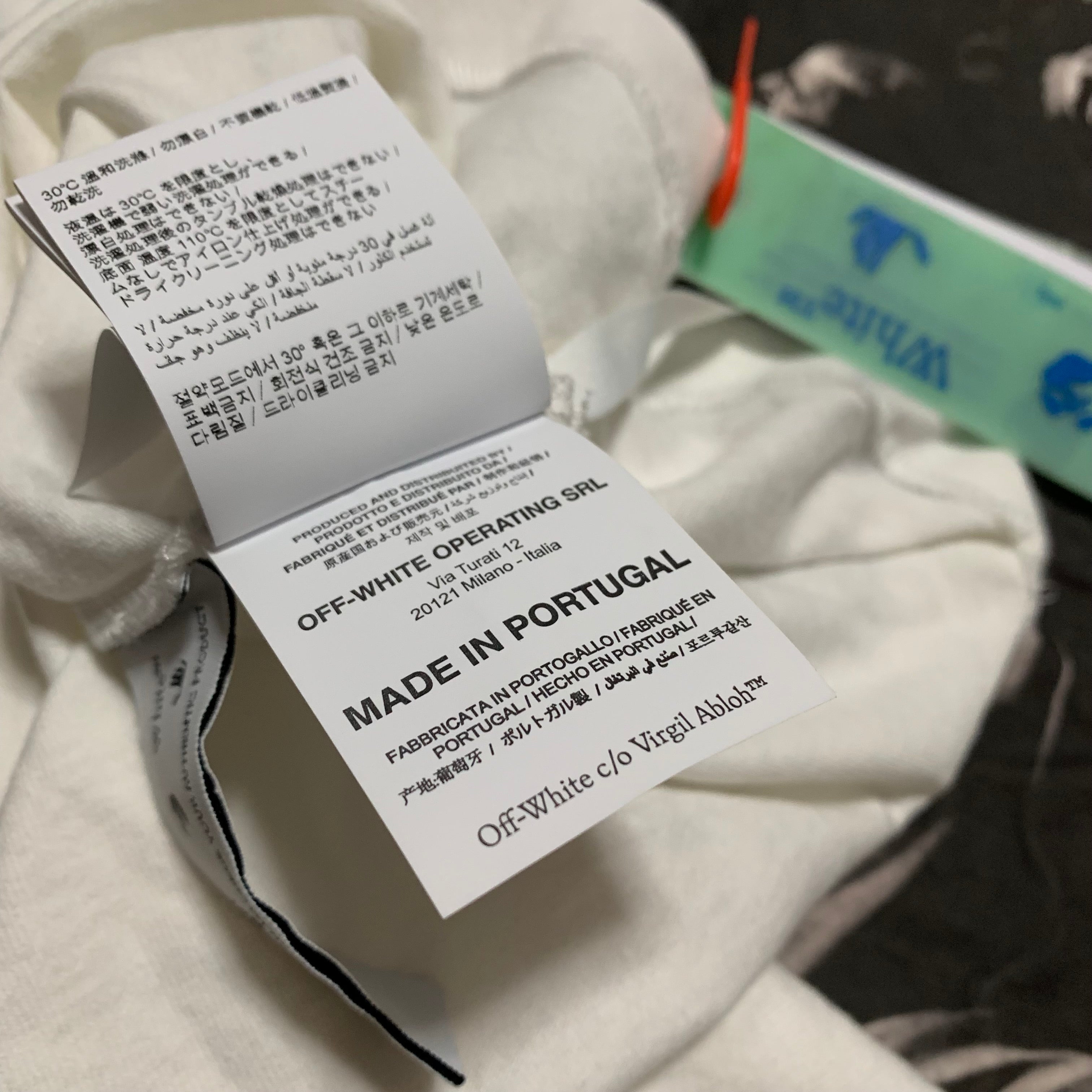 Off White Small Caravaggio Till The End White Tee Virgil Abloh