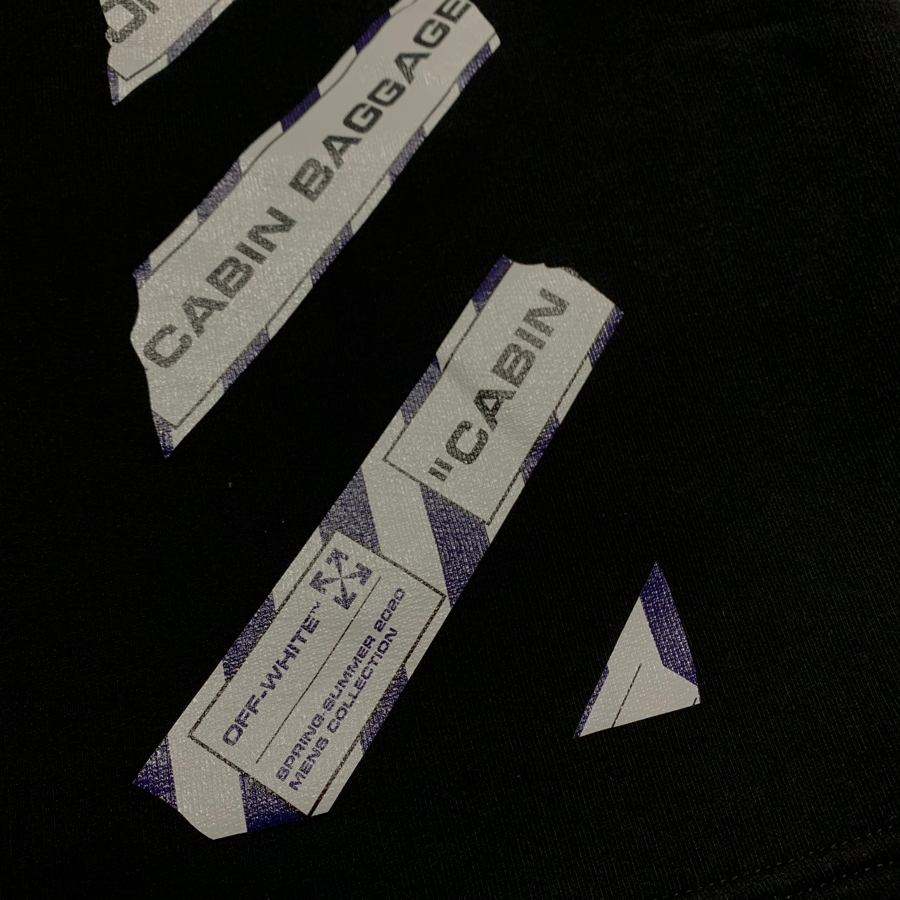 Off White Medium Shorts Airport Arrows Black Bottoms Virgil Abloh