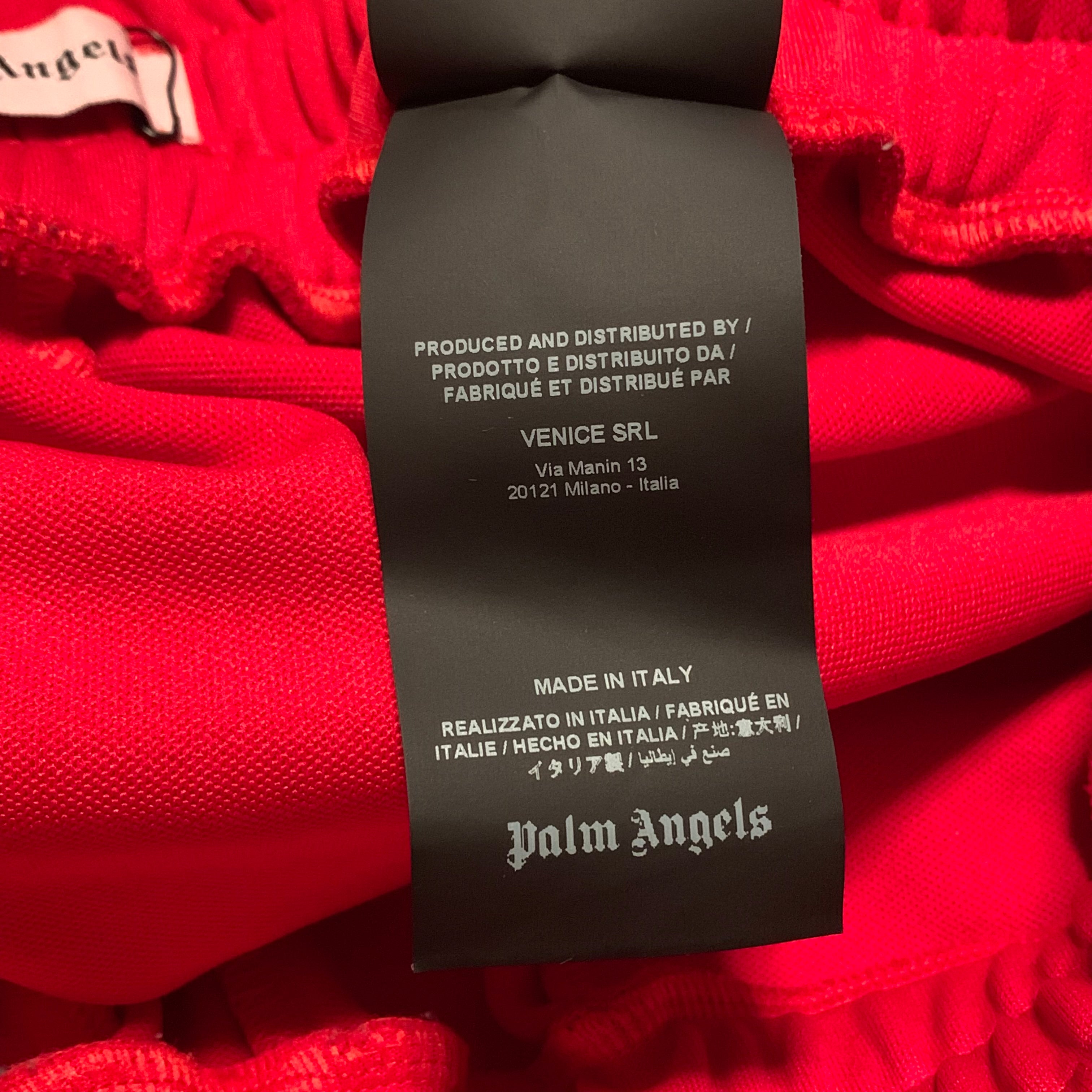 Palm Angels Medium Classic Red Track Pant Bottoms