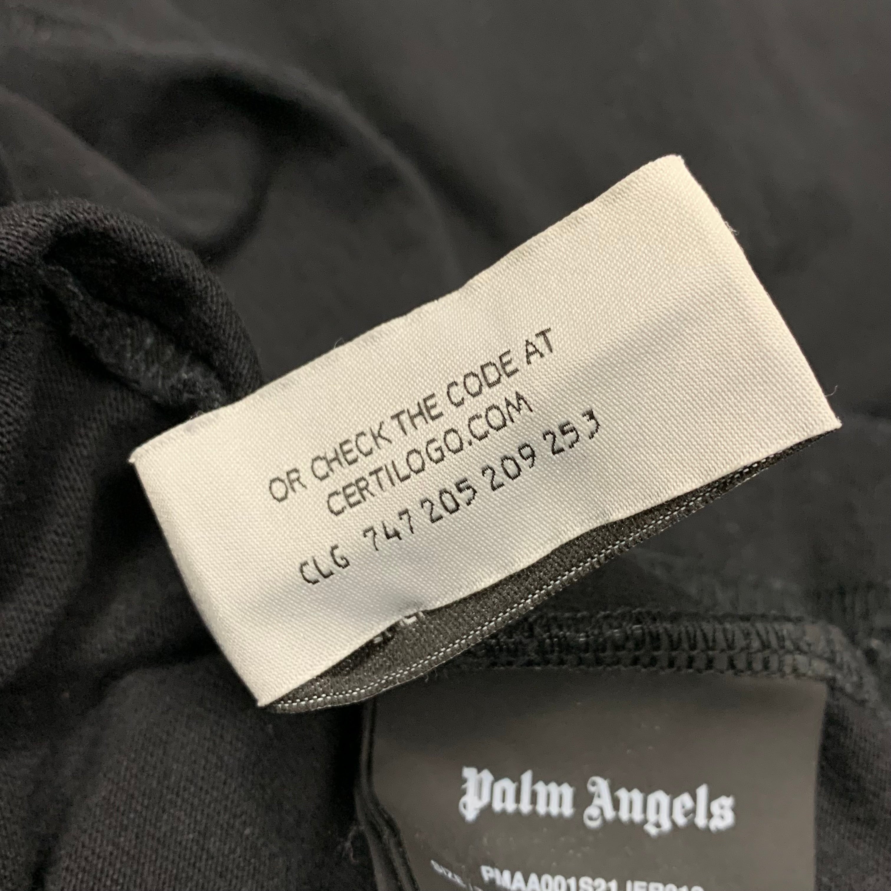 Palm Angels Small Tee Heart Graphic Black T-Shirt