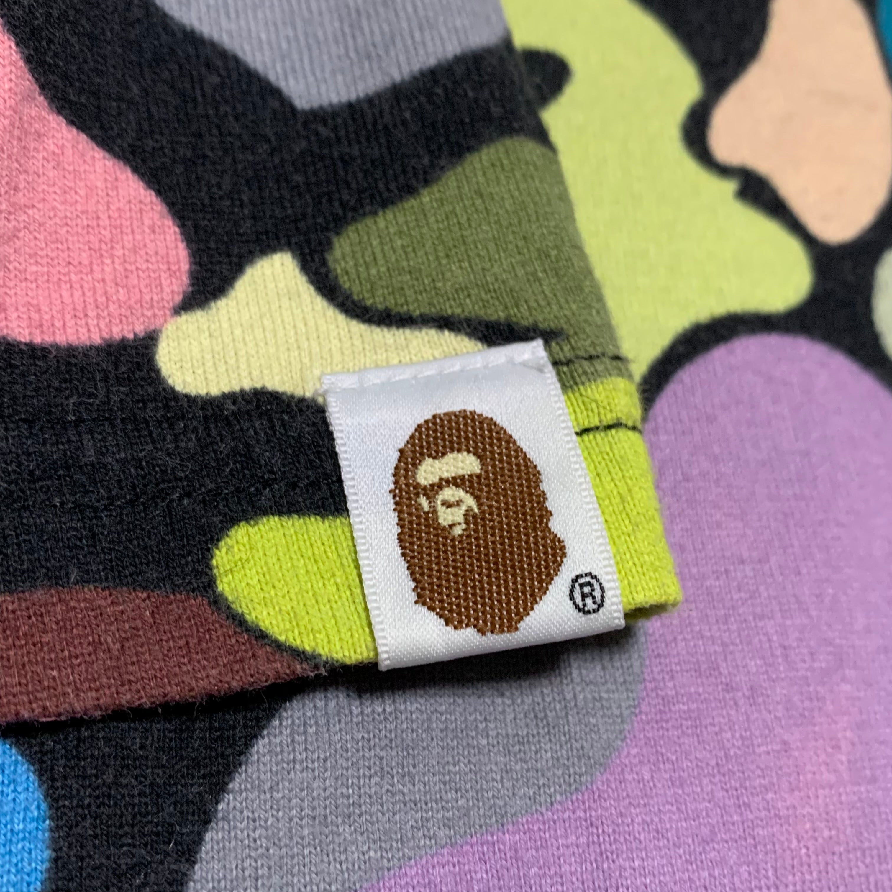 Bape Large Ultimate Multi Camo College Black Tee A Bathing Ape