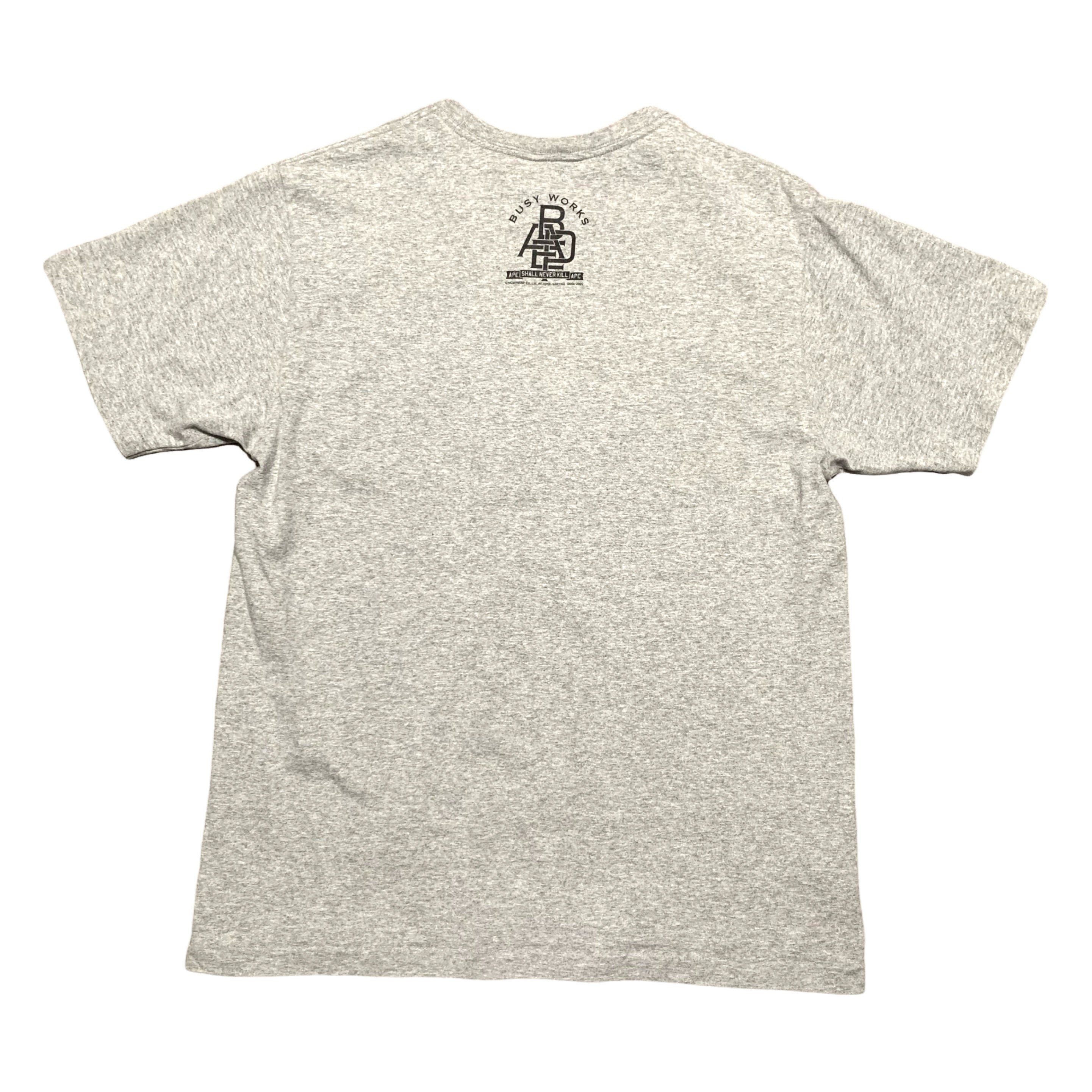 Bape Medium Archive Multi Logo Grey Tee A Bathing Ape 2022