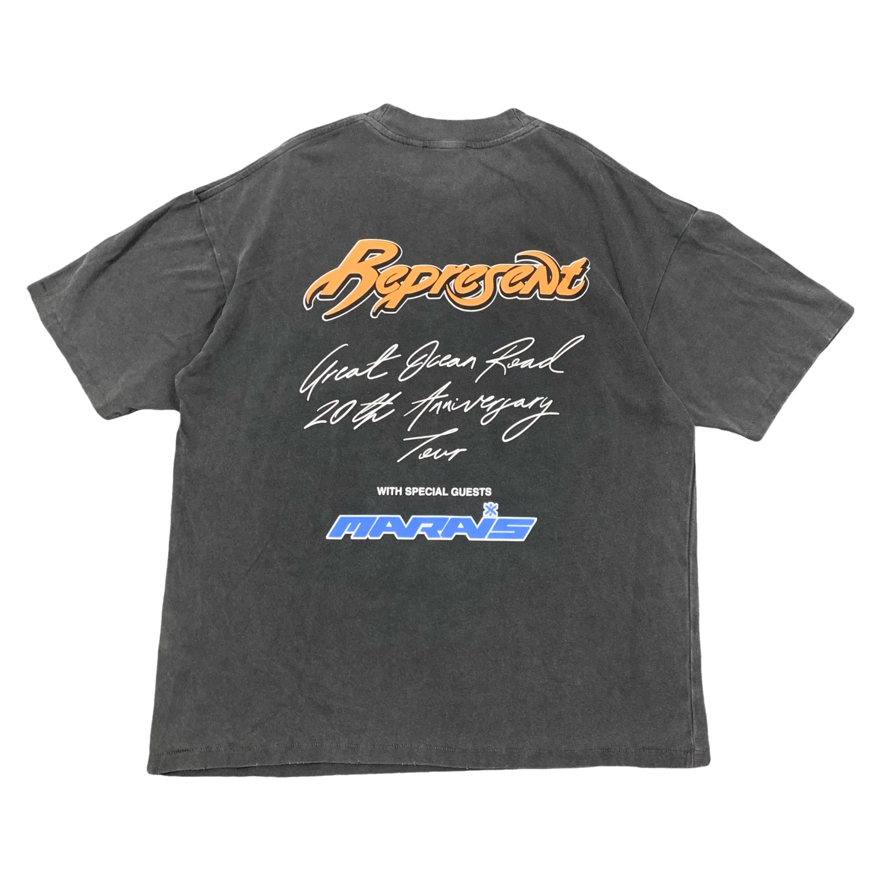 Represent Medium Tee Marias Great Ocean Vintage Black T-Shirt