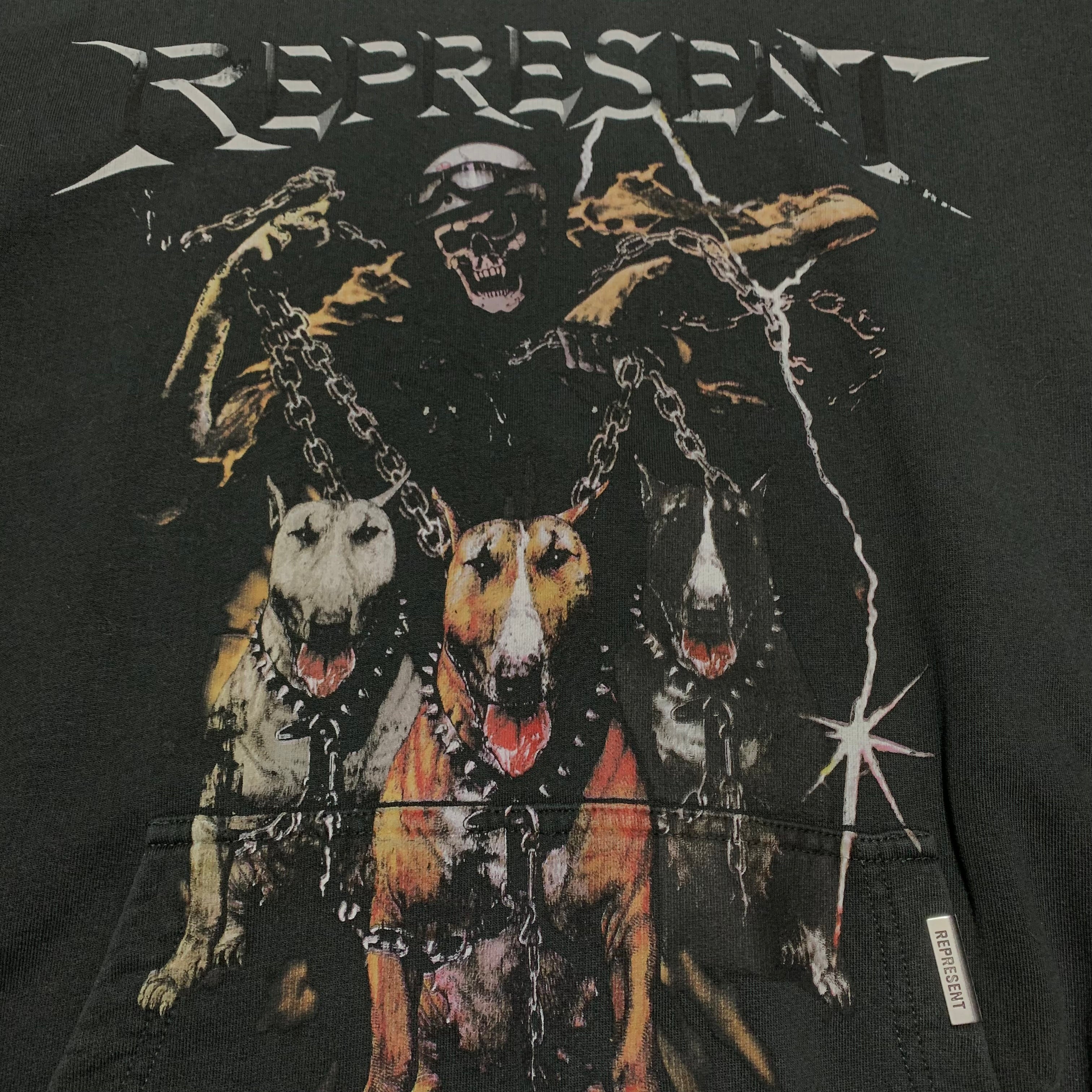 Represent XS Terrier Tension Vintage Black Hoodie