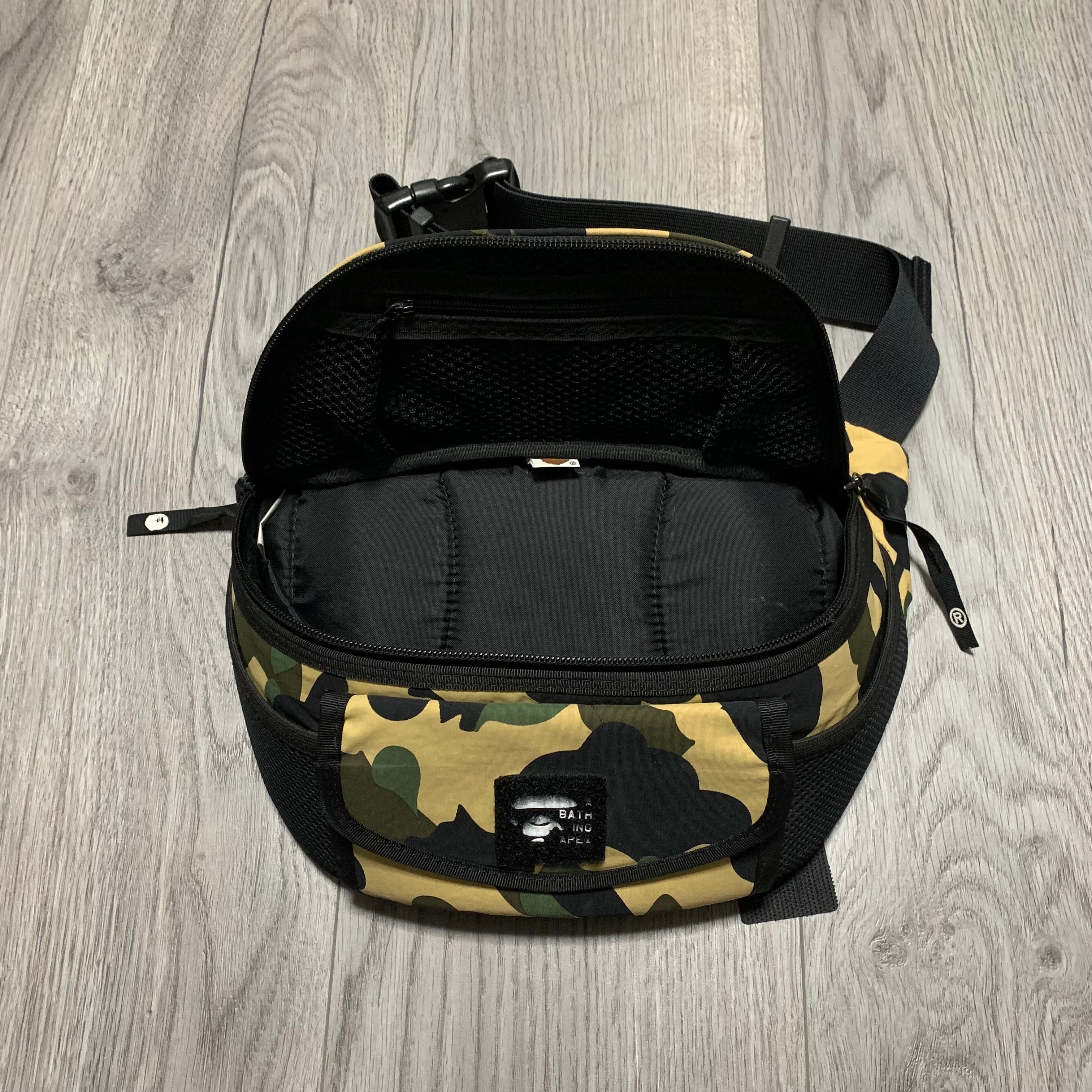 Bape Bag 1st Camo Shoulder & Waist Bag A Bathing Ape Yellow Green