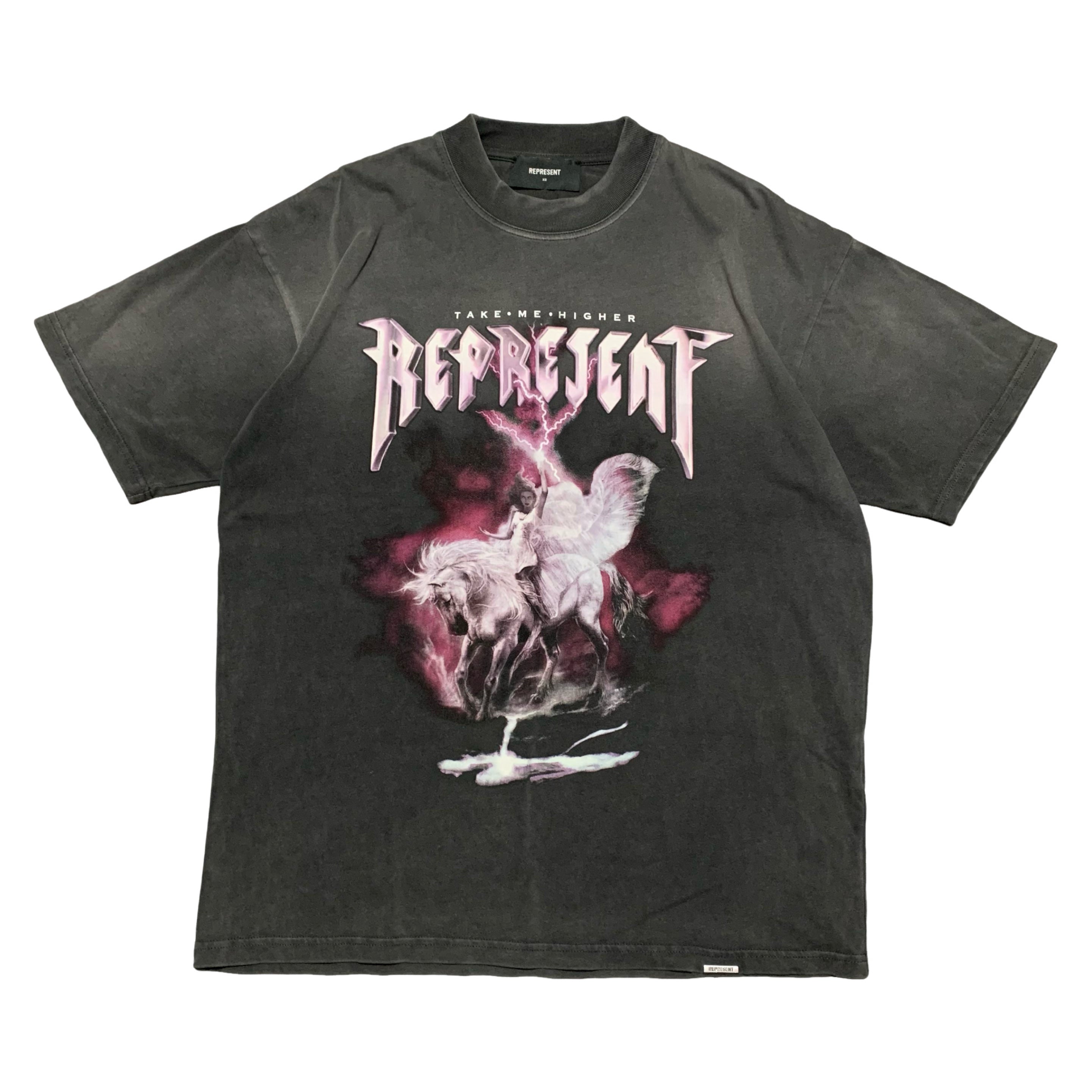 Represent XS Take Me Higher Vintage Grey Tee