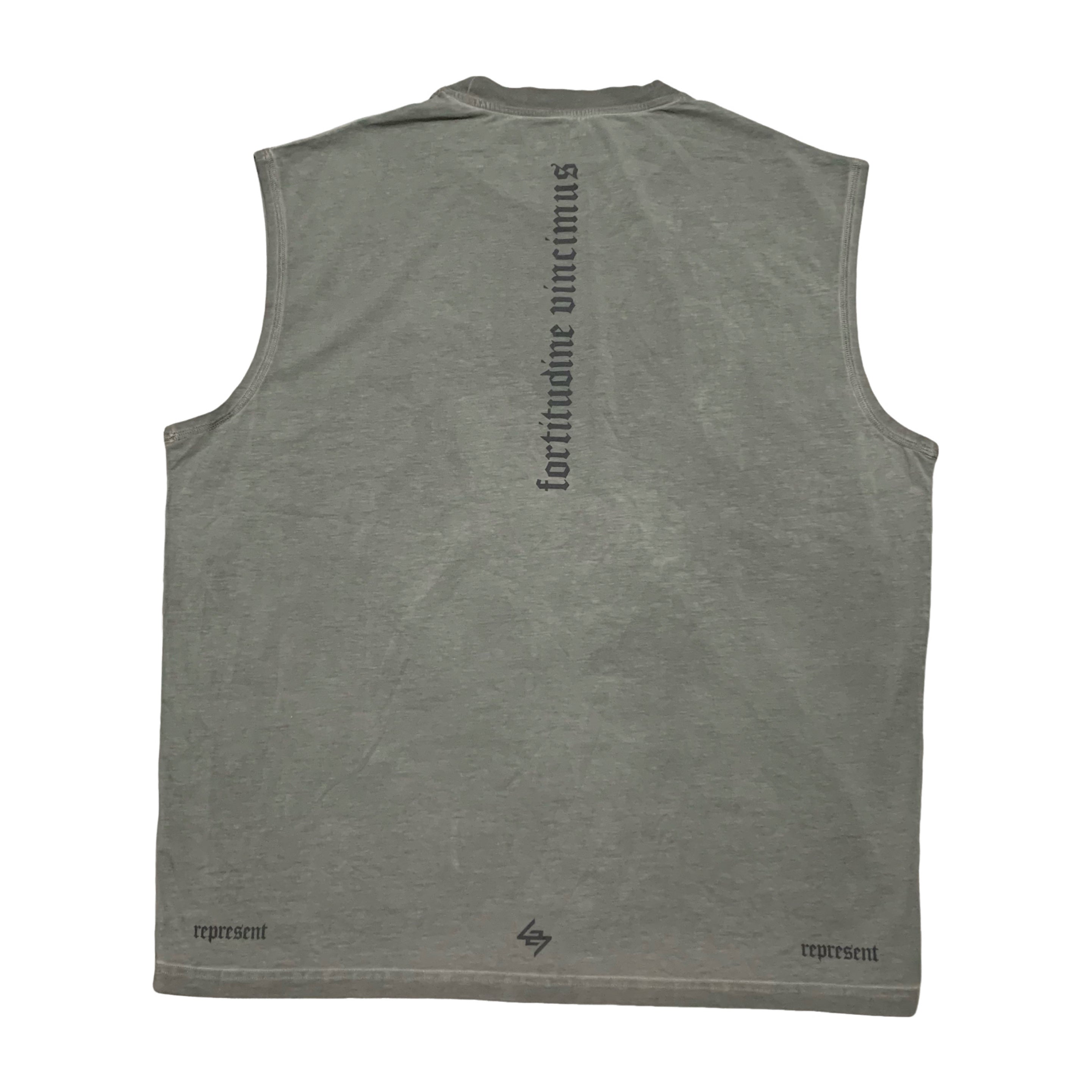 Represent XL Vintage 247 Tank Smoke Grey Oversized Top