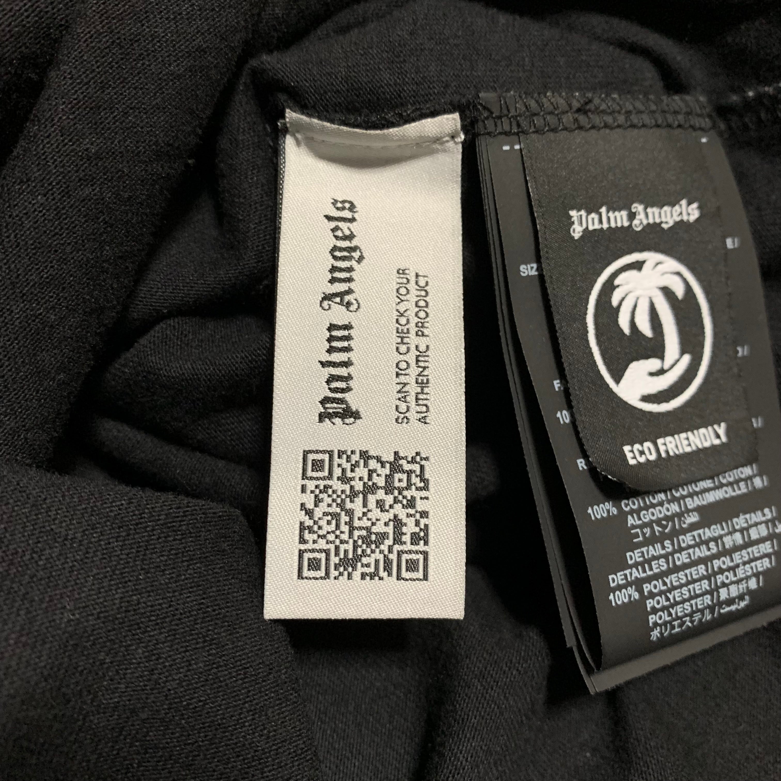 Palm Angels Medium Speedboat USA Black Tee
