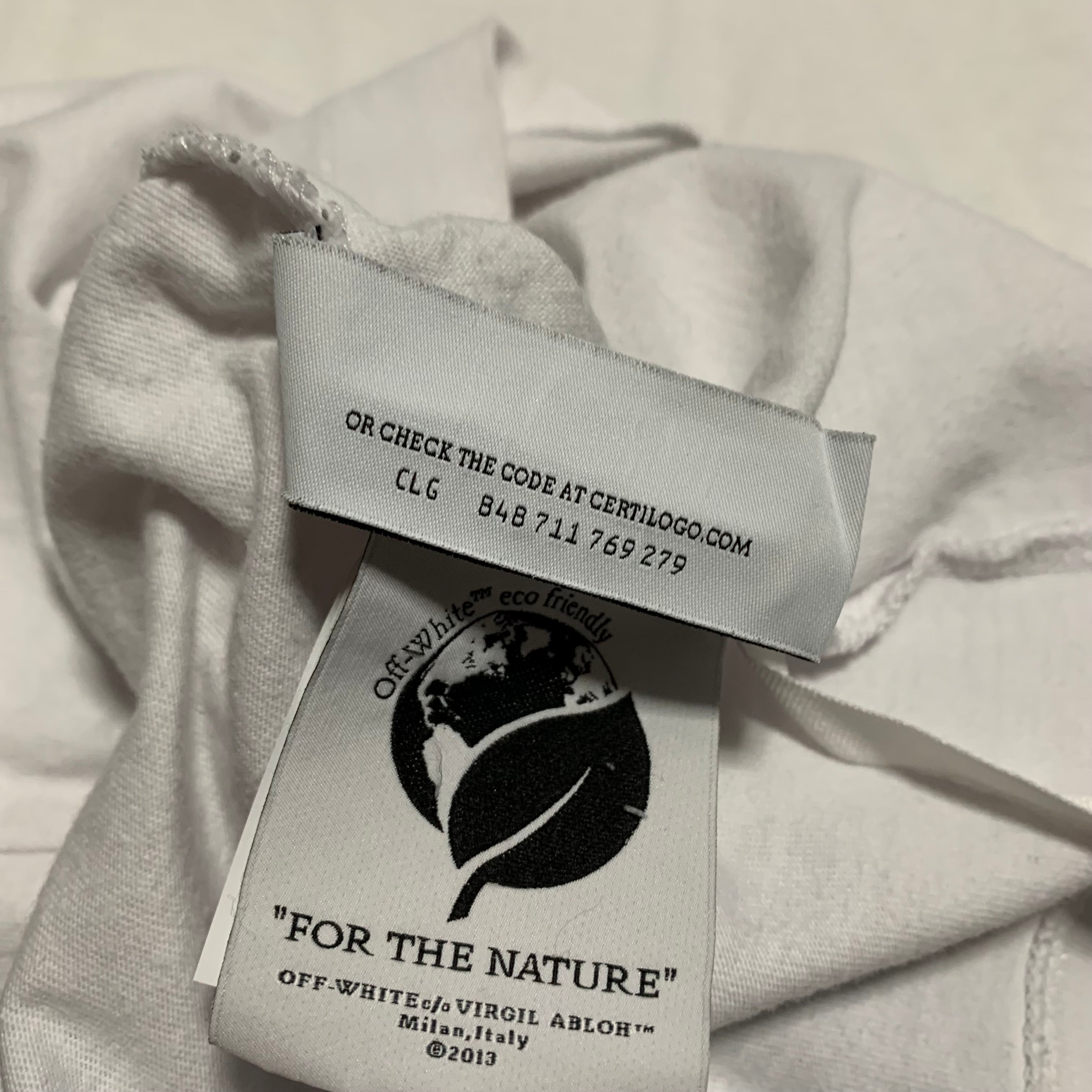 Off White Medium Spray Marker White Tee Virgil Abloh