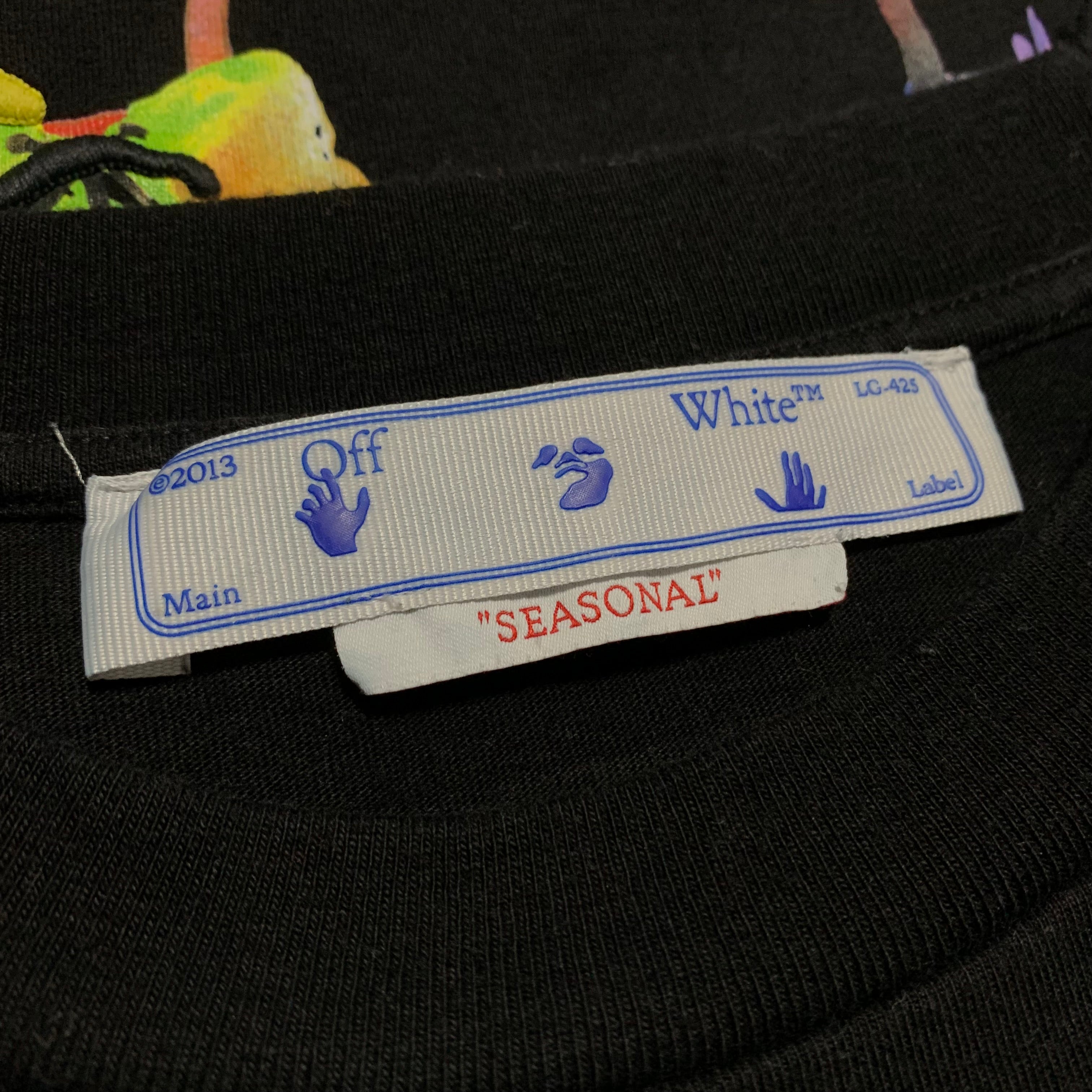 Off White Medium Flower Arrows Black Tee Virgil Abloh