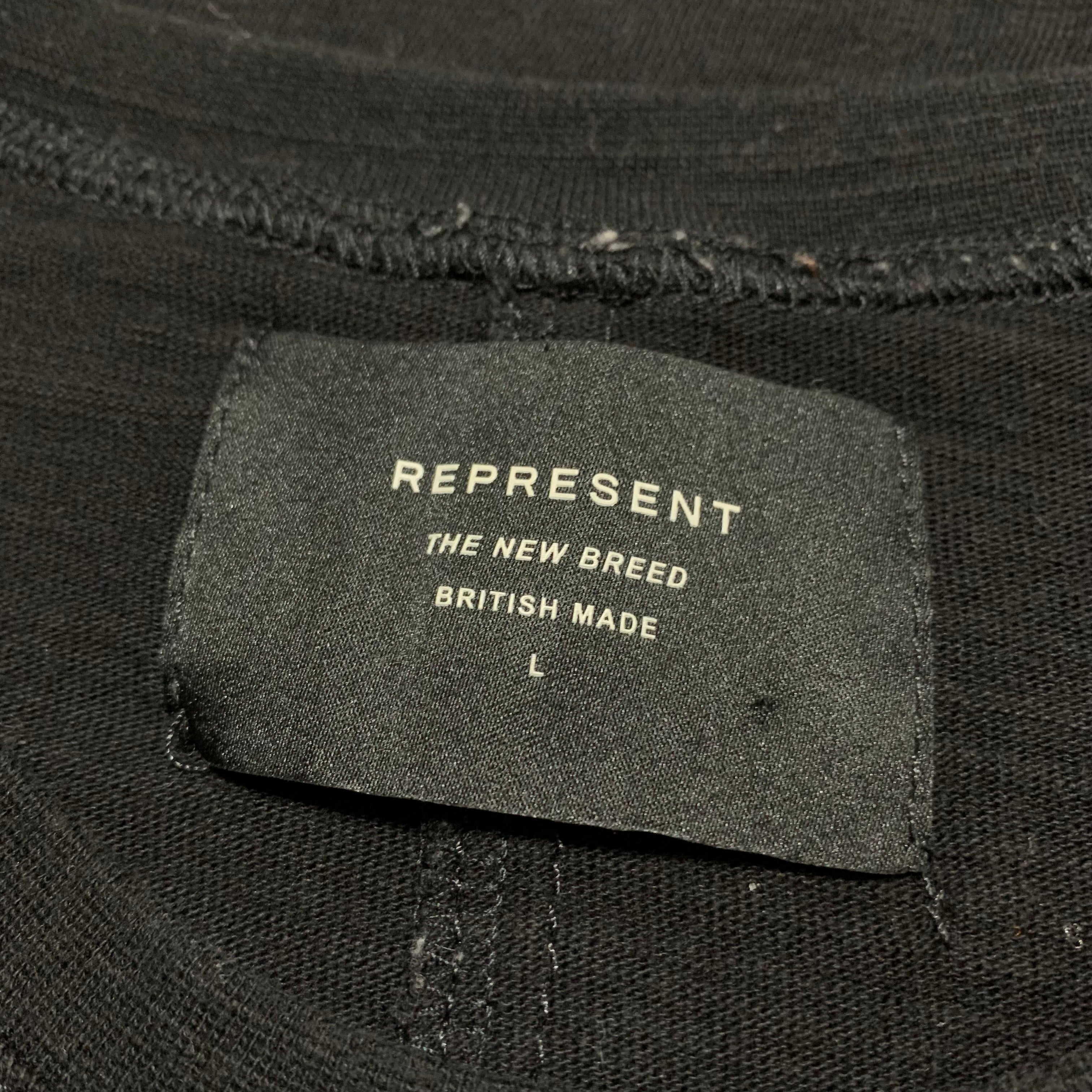 Represent Large Battle Graphic Black Tee 'The New Breed' British Made