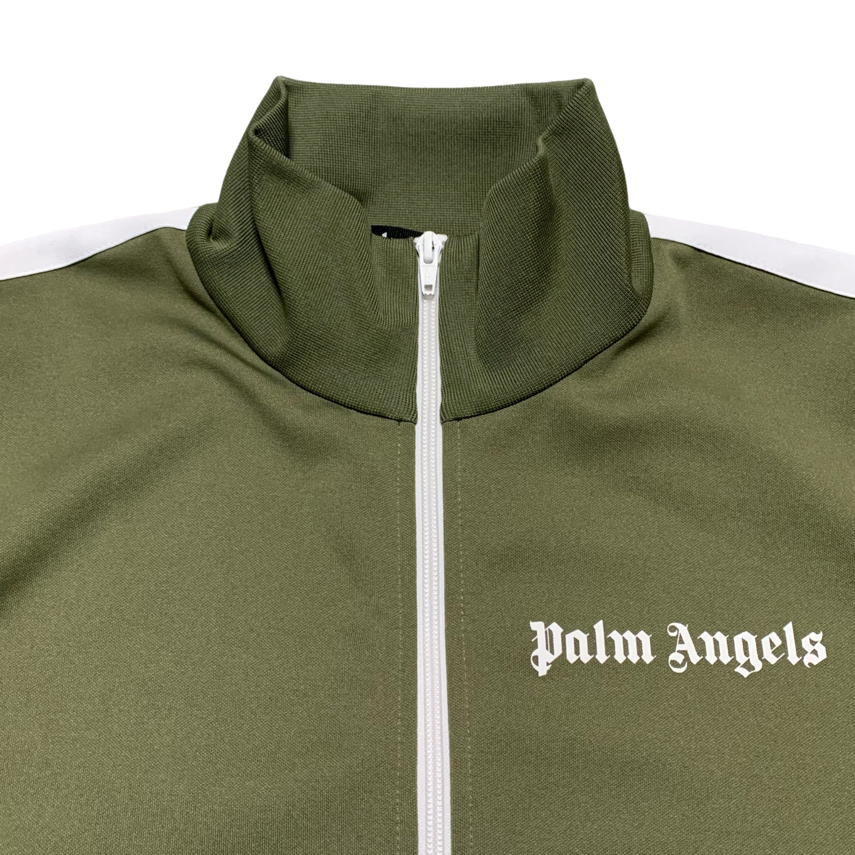 Palm Angels Large Track Jacket Classic Khaki Green Jacket