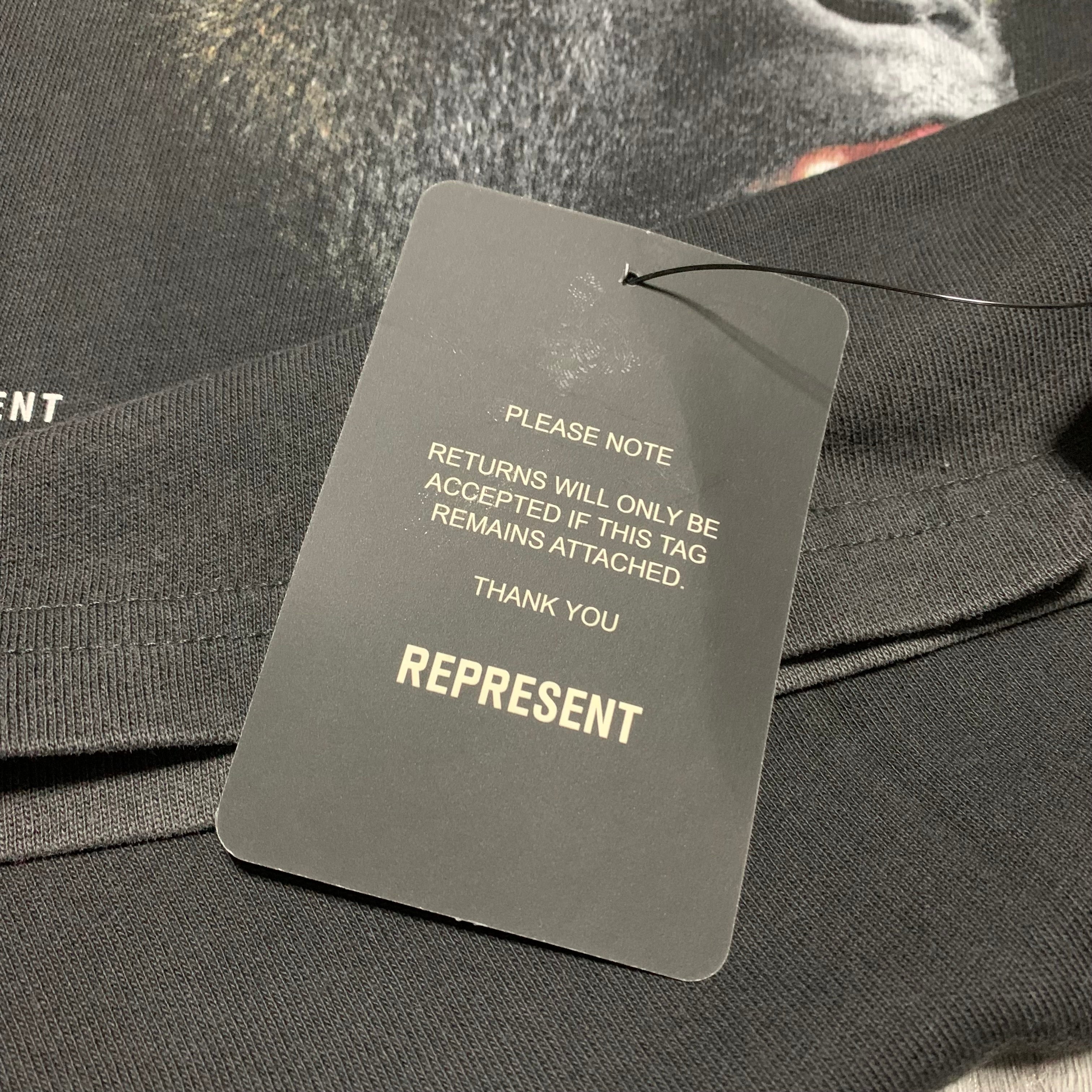 Represent XS Mayhem Vintage Black Tee Gorilla Graphic