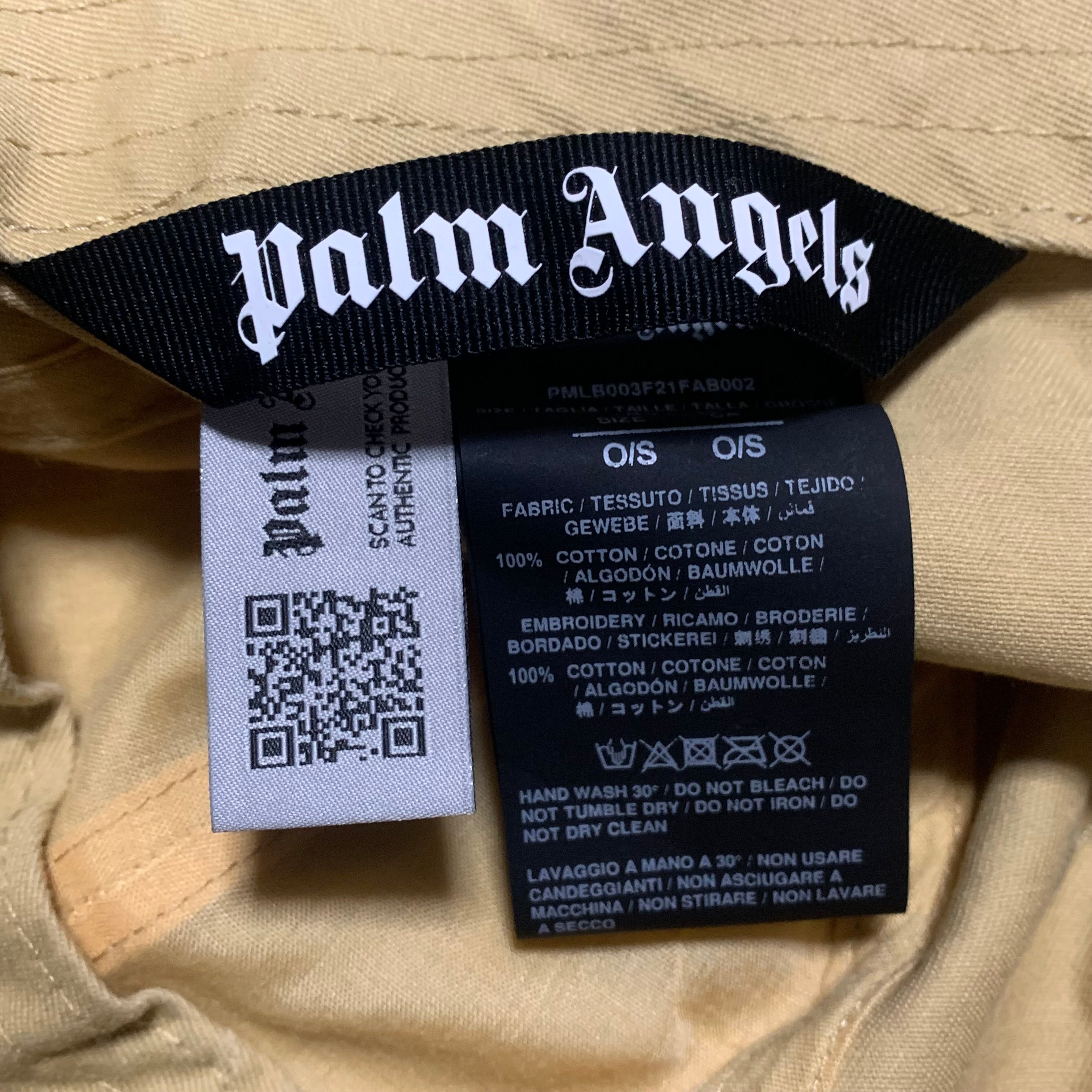 Palm Angels Cap Beige Tan Baseball Cap Hat