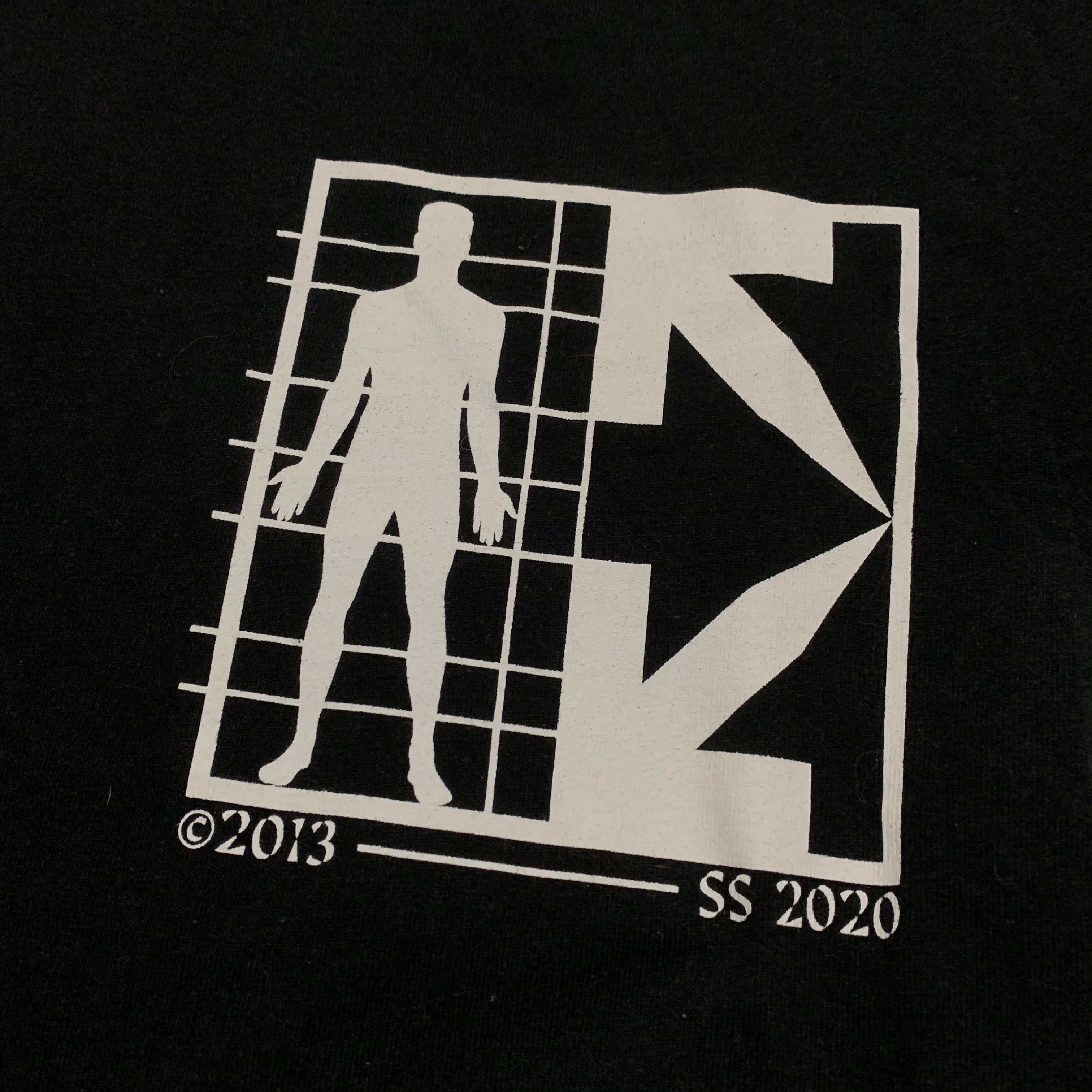 Off White Small Half Arrow Man Black Tee Virgil Abloh (OMAA027S20185010)