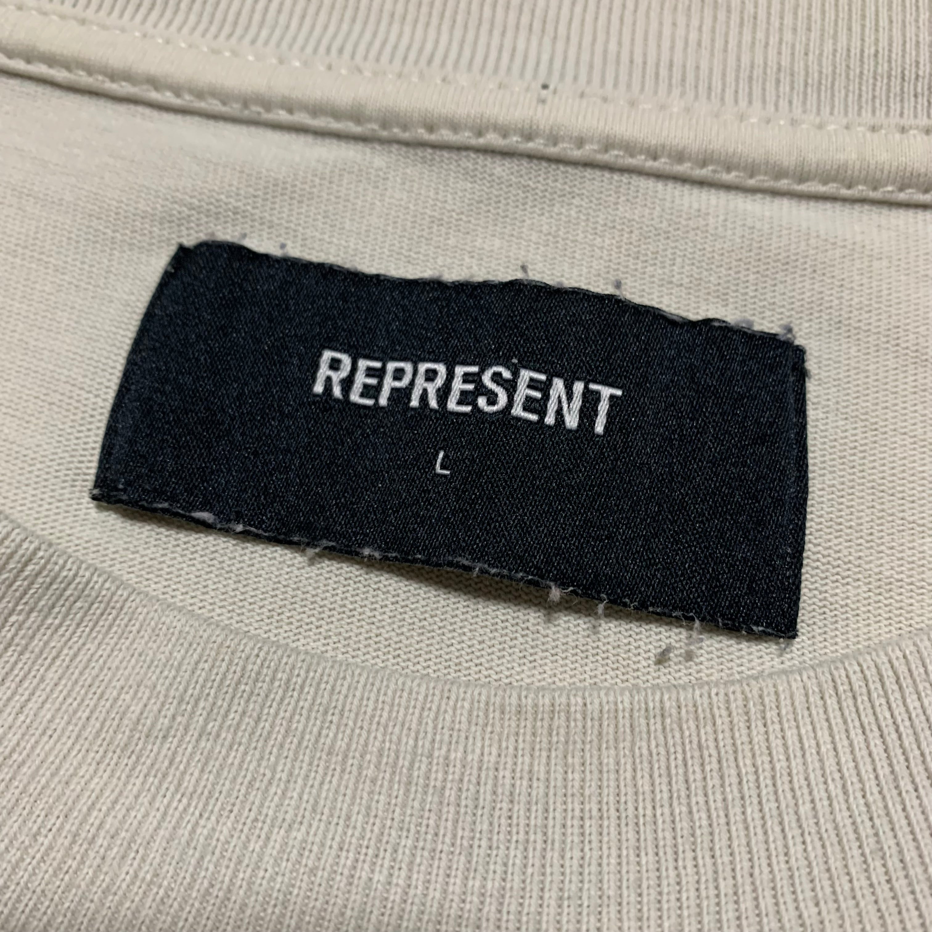 Represent Large Patron Of The Club Cream White Tee 2022