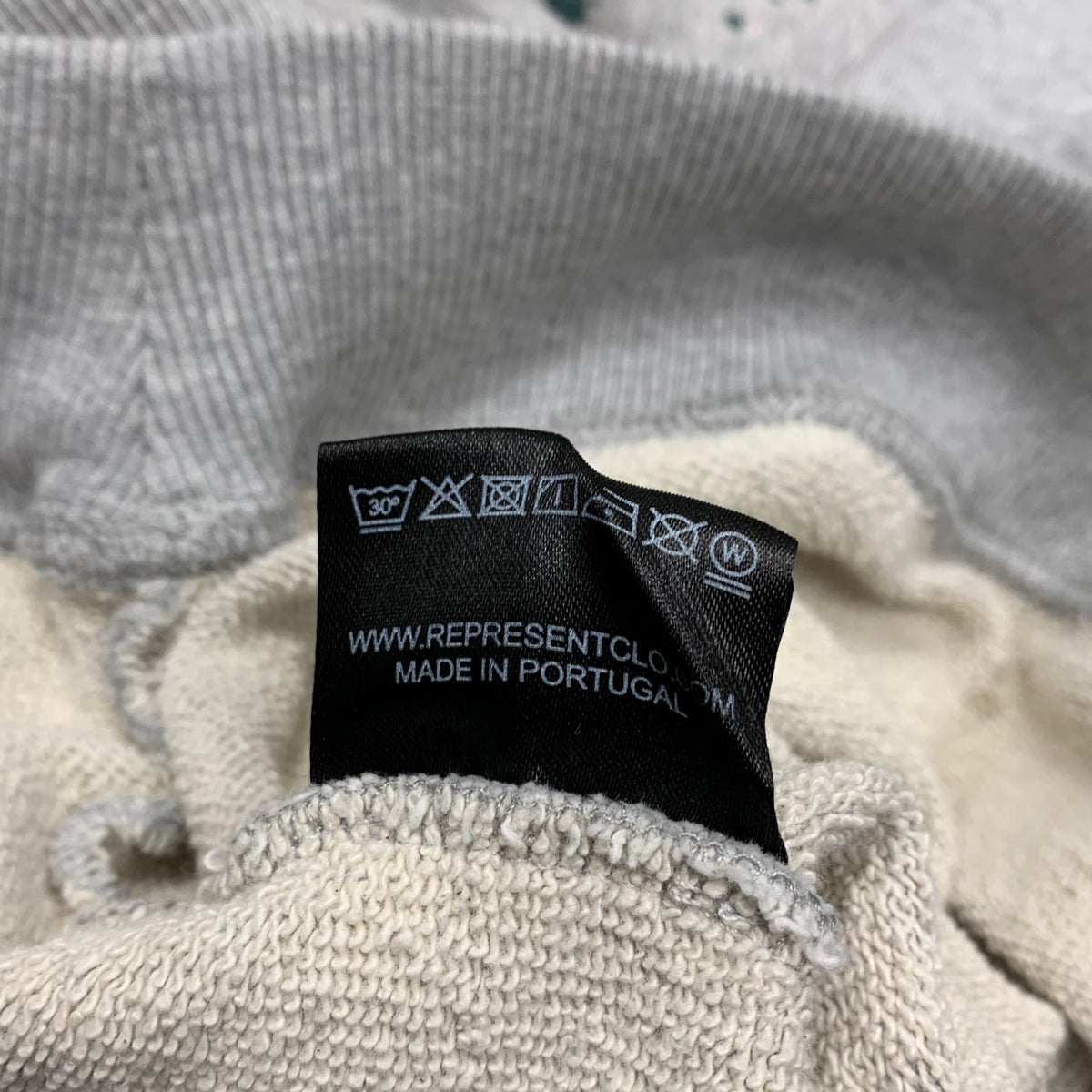 Represent Medium Sweatshirt Bespoke Commissions Grey Crewneck Paint Splatter