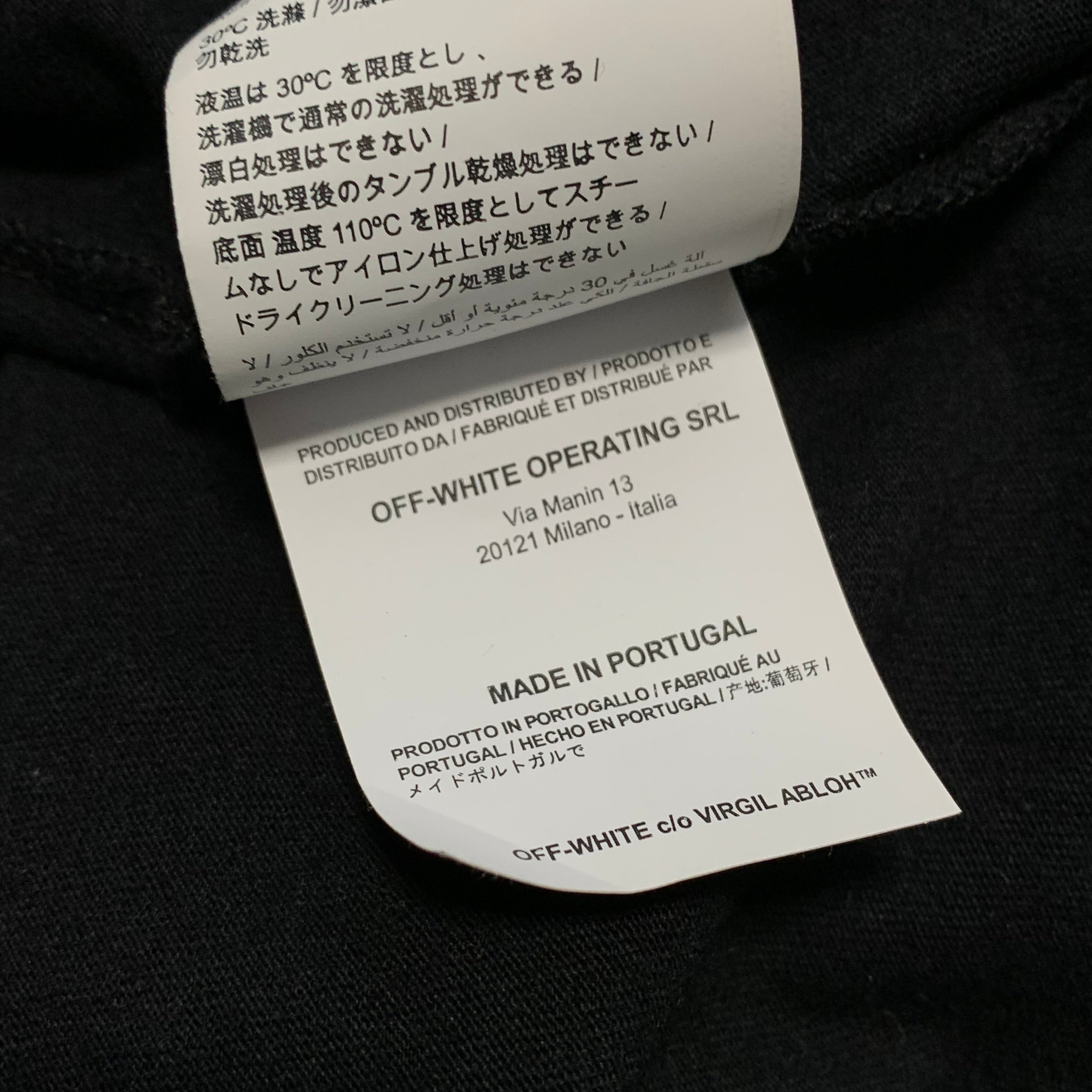 Off White Medium Impressionism Graphic Black Tee Virgil Abloh