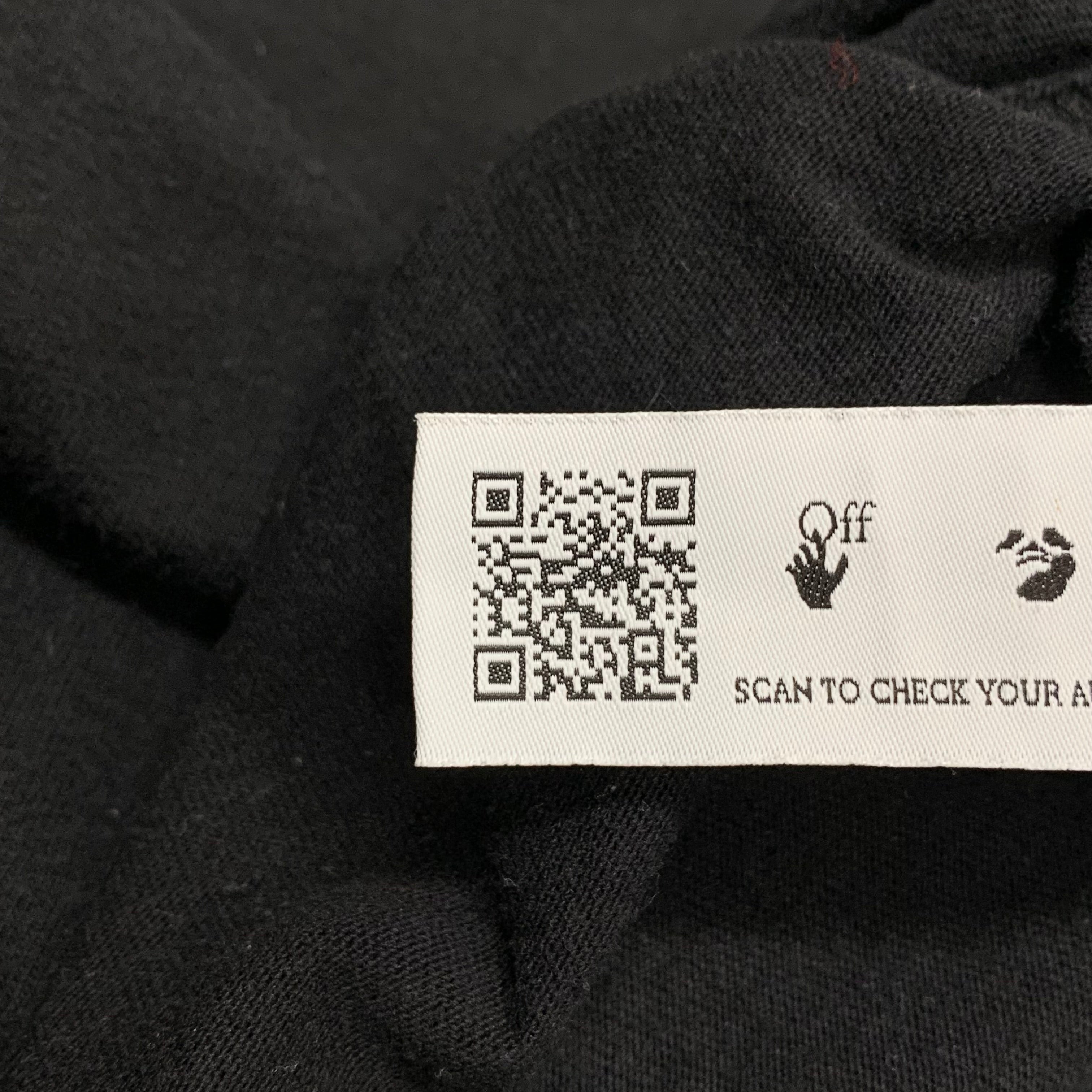 Off White Large Tee Caravaggio Arrows Black T-Shirt Virgil Abloh