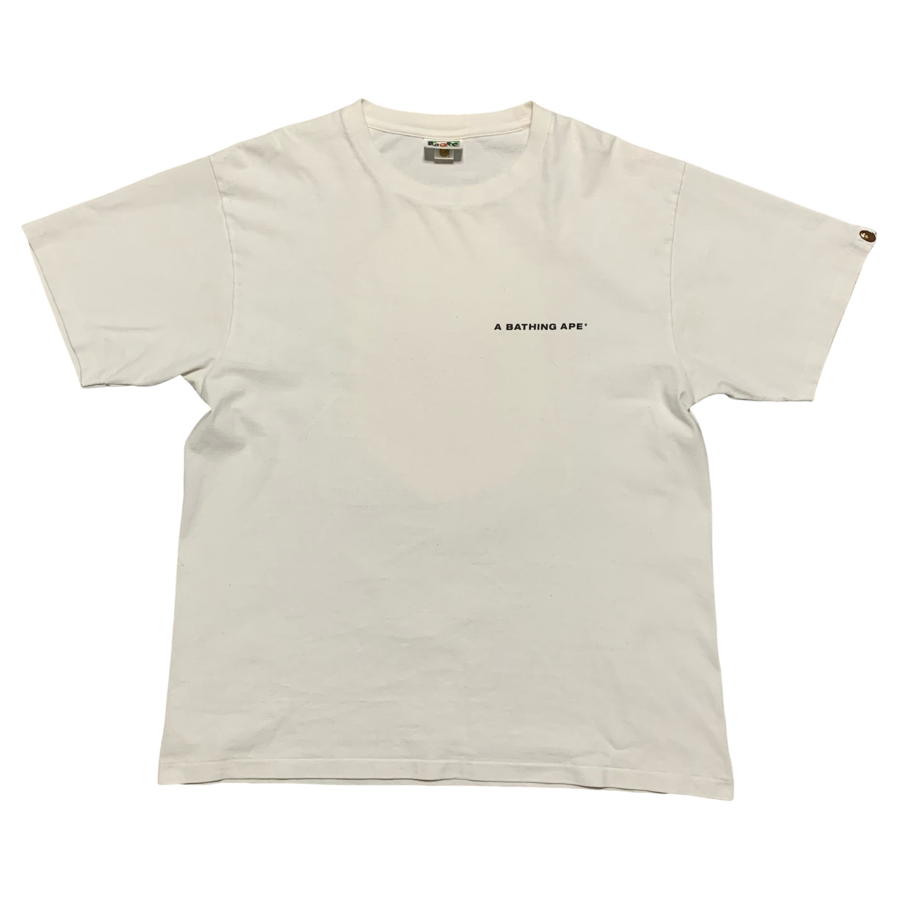 Bape Large Ghost Back Graphic White Tee A Bathing Ape