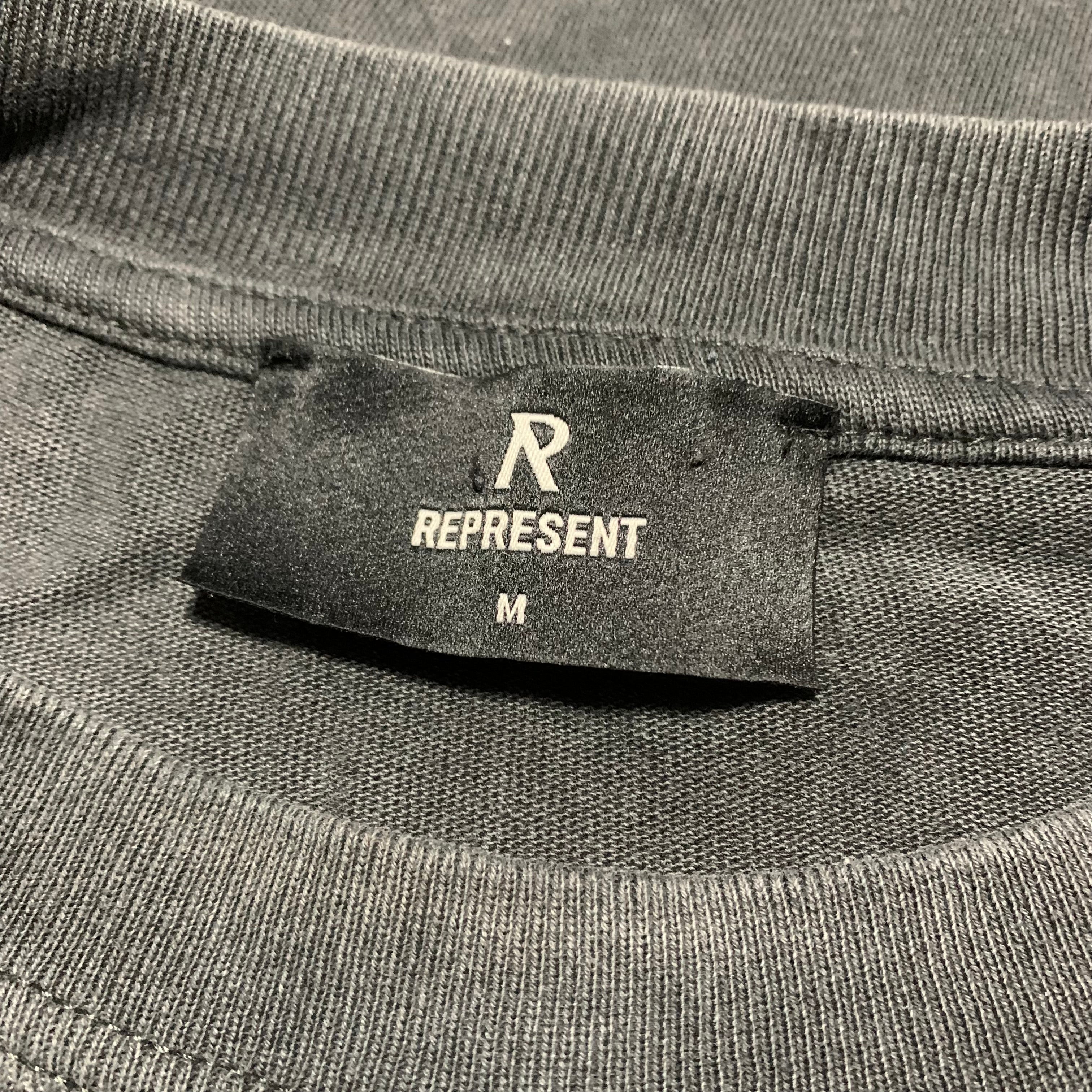 Represent Medium Horizons Aged Black Tee