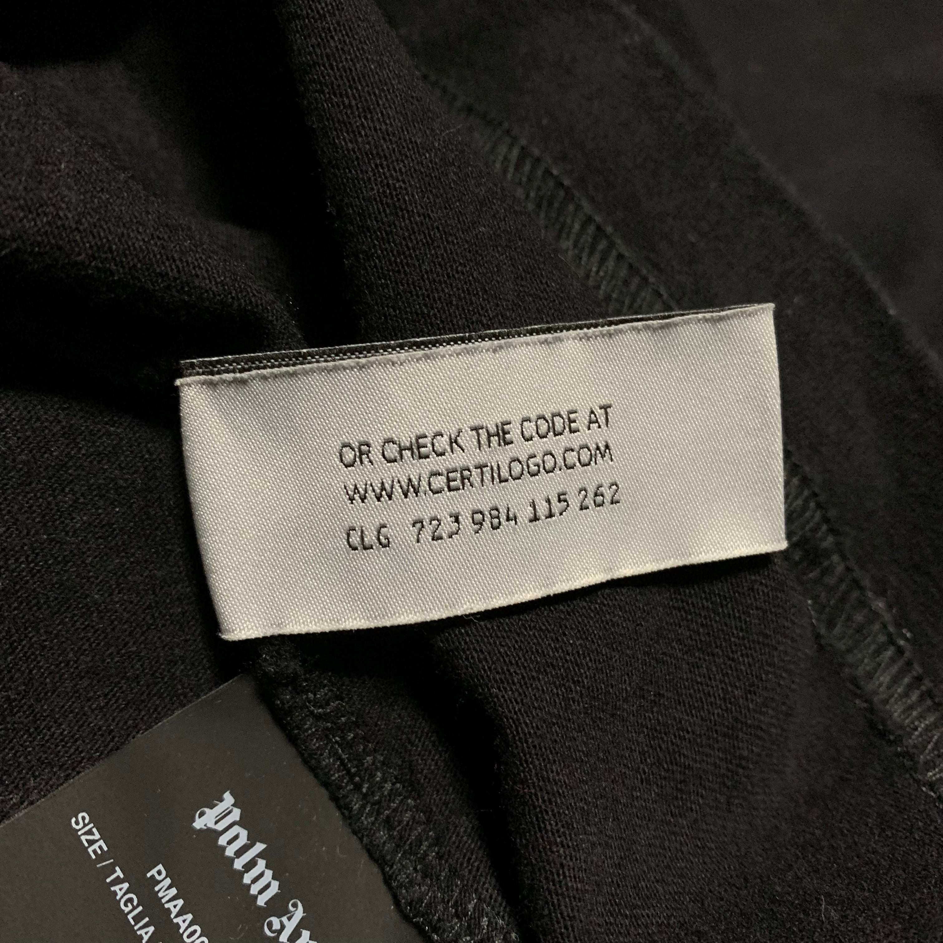 Palm Angels Medium Gothic Logo Black Tee