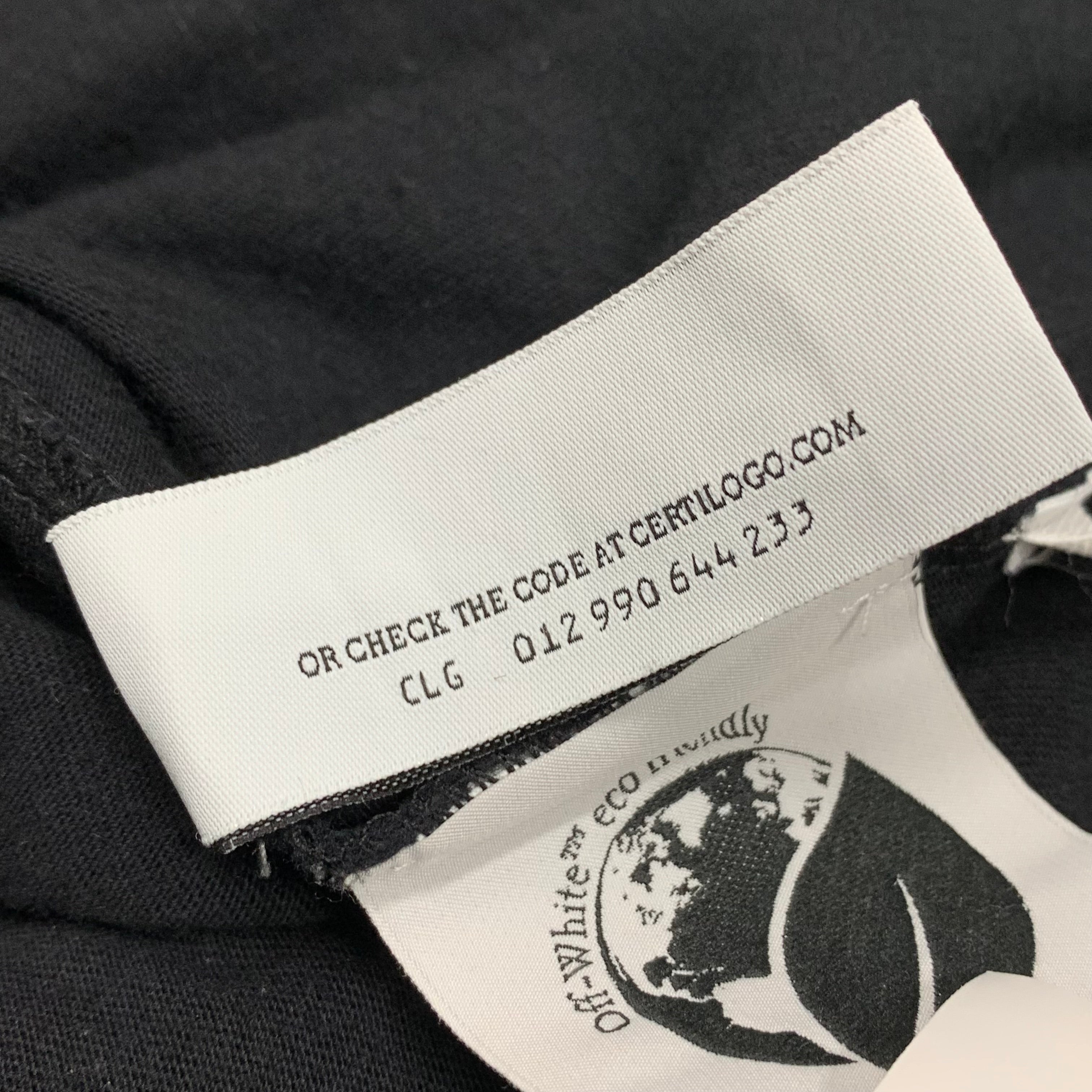 Off White Small Tee Diag Scribble Black T-Shirt Virgil Abloh